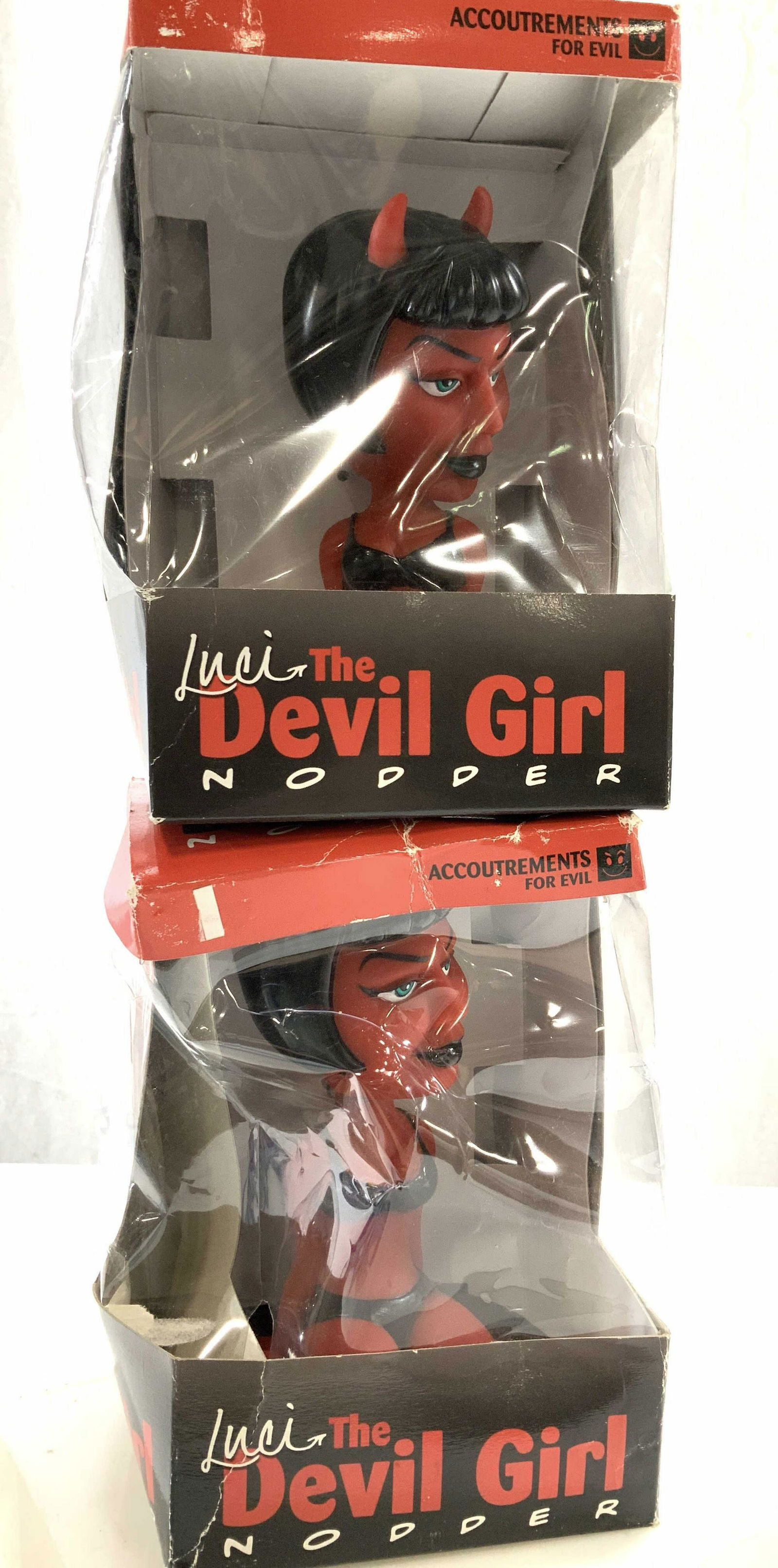 Lot 2 Luci The Devil Girl Nodder, NIB (1 of 7)