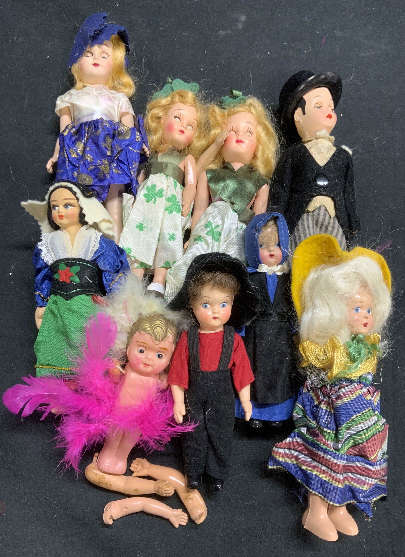 Lot 9 Vintage Dolls, Eros Original, Italy More (1 of 12)