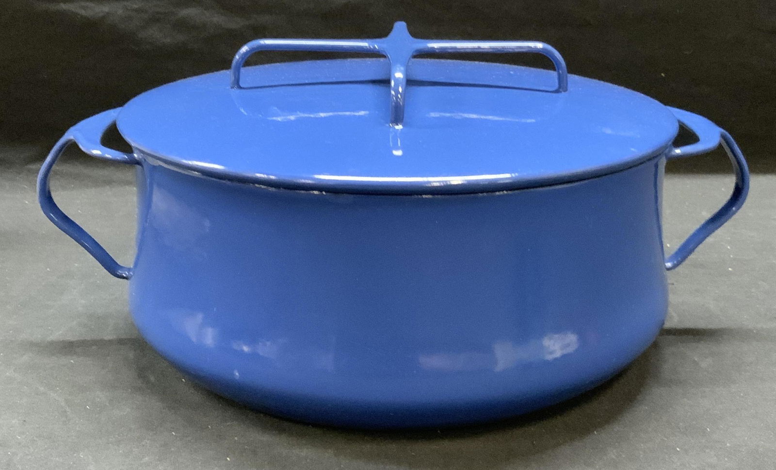 Vintage DANSK Enameled Iron Lidded Pot, France (1 of 7)