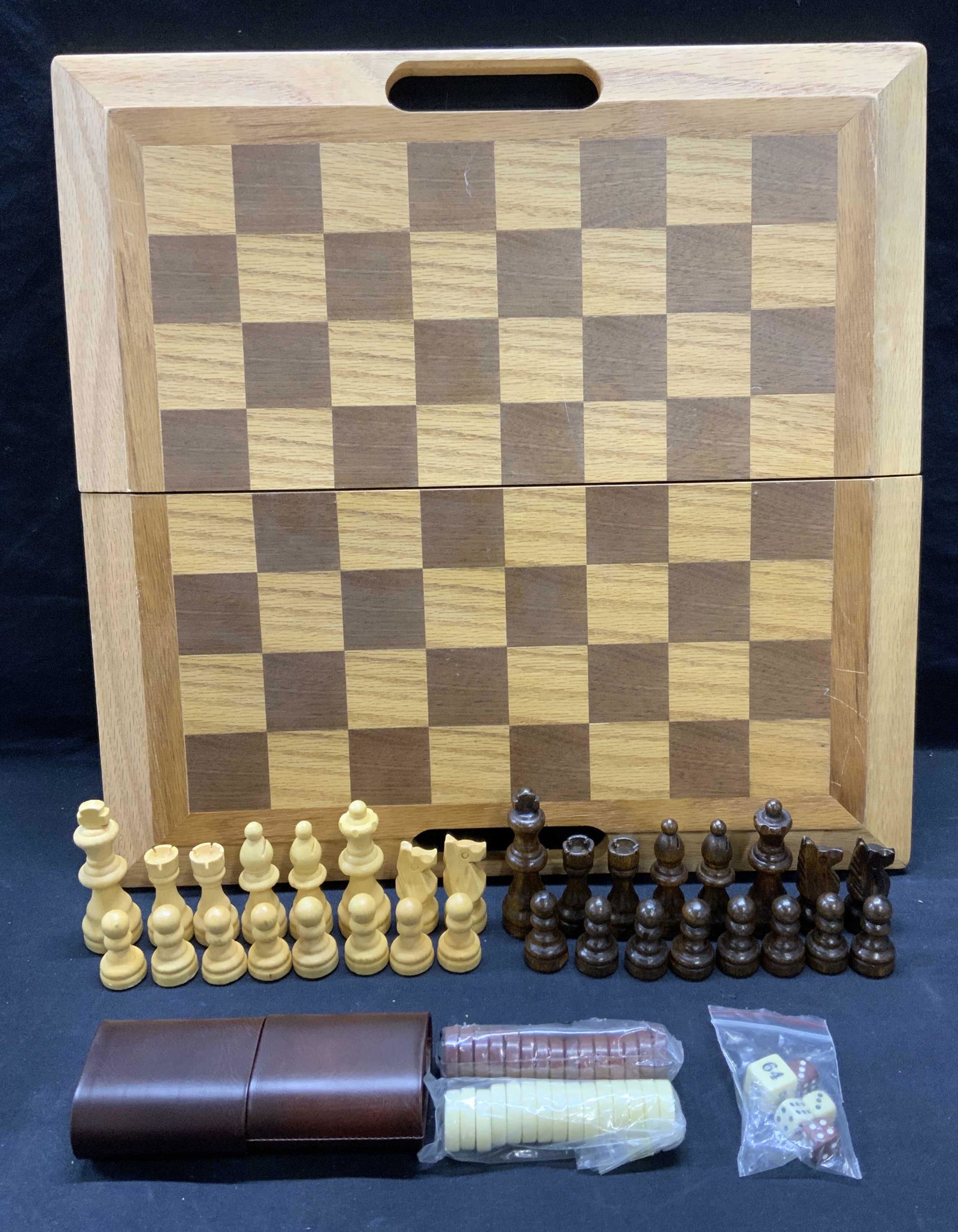 Wood Chess & Backgammon Set (1 of 7)