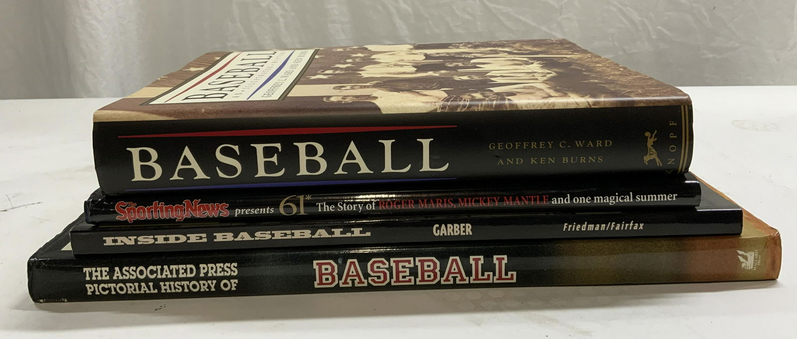 Lot 4 Baseball History Books, Ken Burns, More (1 of 9)