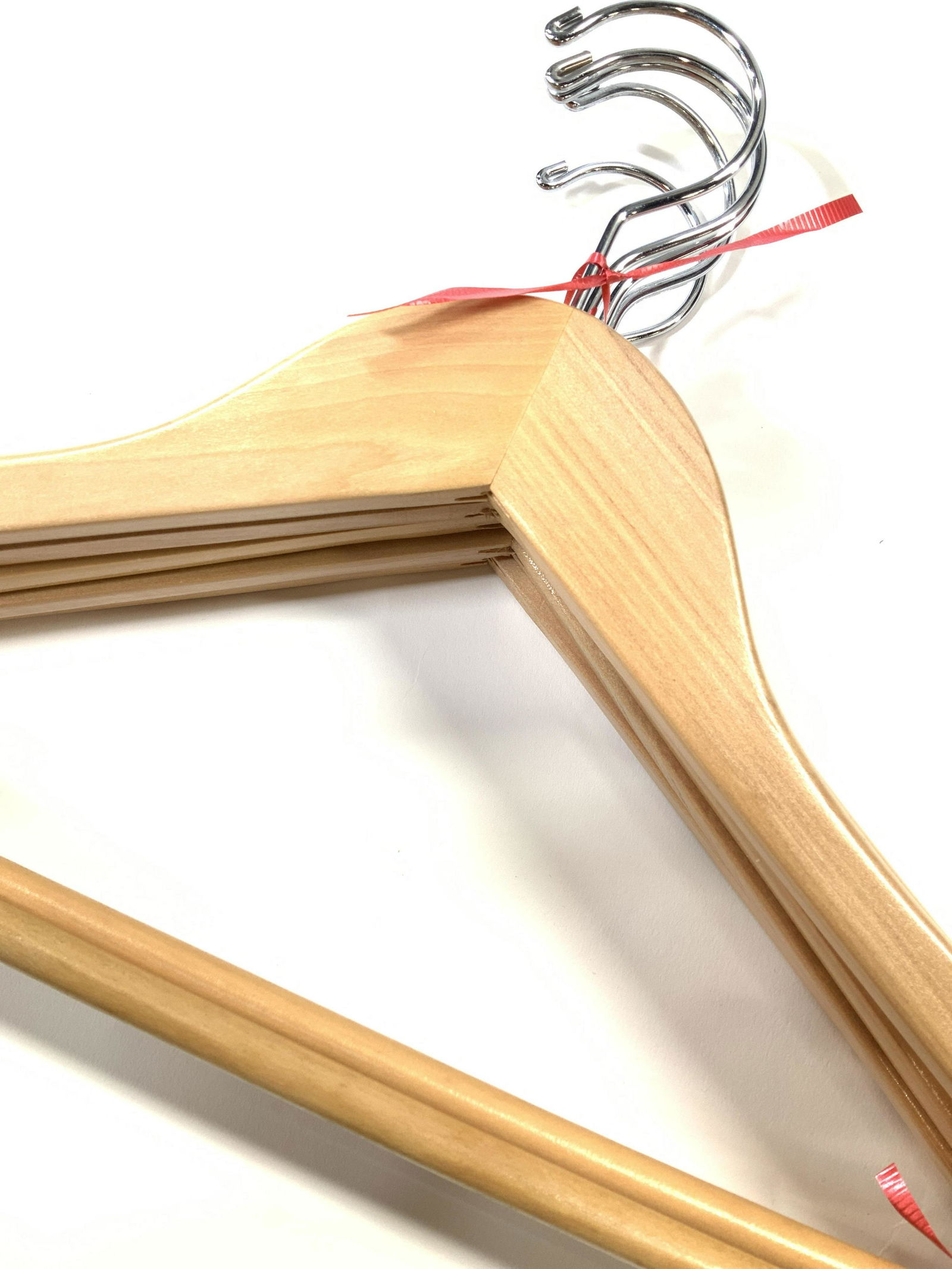 Lot 100 New Wood Clothes Hangers Nib Auction