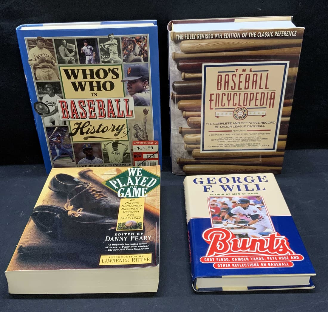 Lot 4 Baseball History Books (1 of 6)