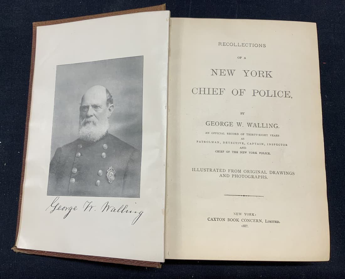 Antique New York Chief Police George Walling Book (1 of 7)