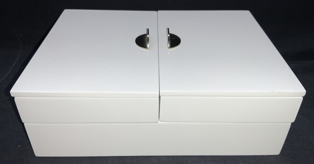 Umbra White Wooden 4 Compartment Jewelry Box (1 of 7)