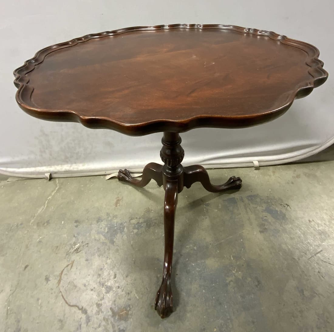 Vintage Piecrust Claw & Ball Footed Table (1 of 12)