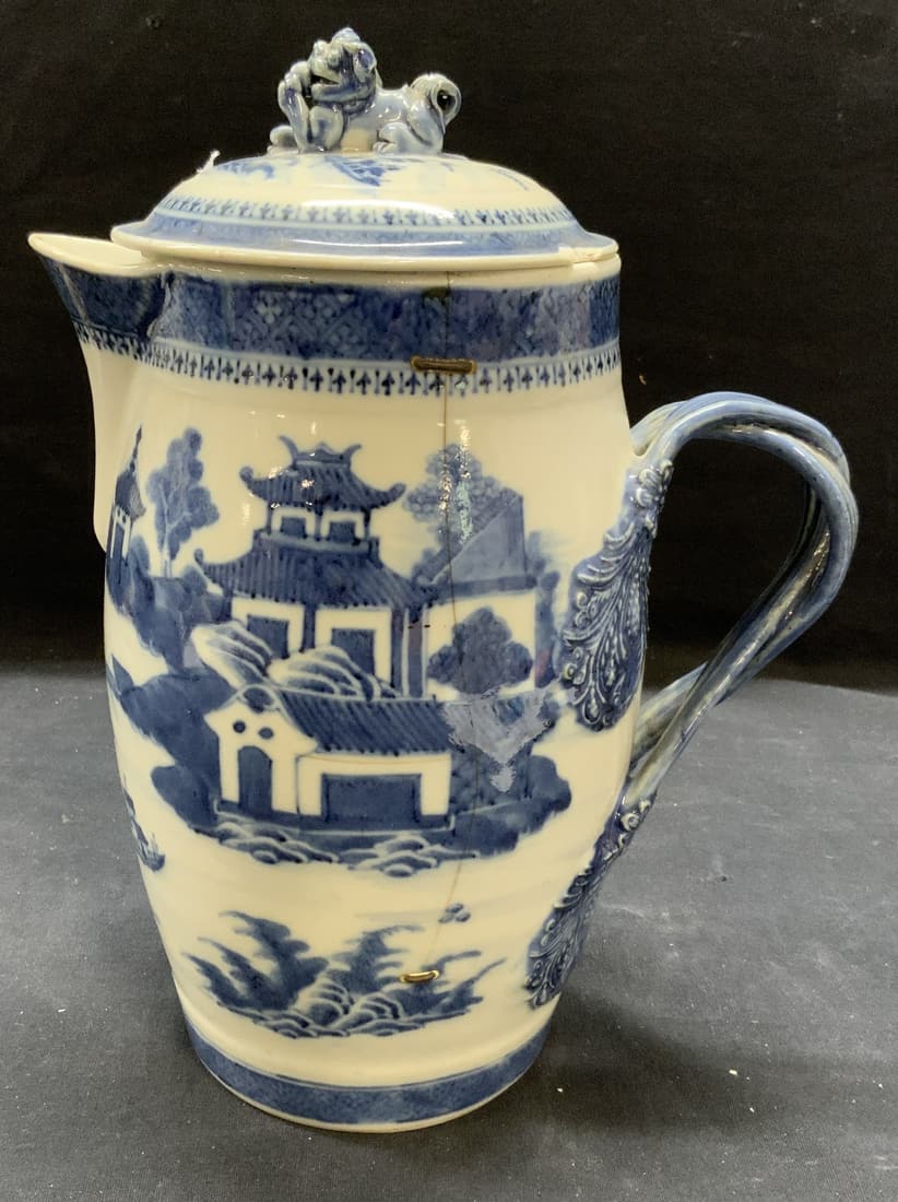 Antique Chinese Export Ceramic Pitcher (1 of 6)
