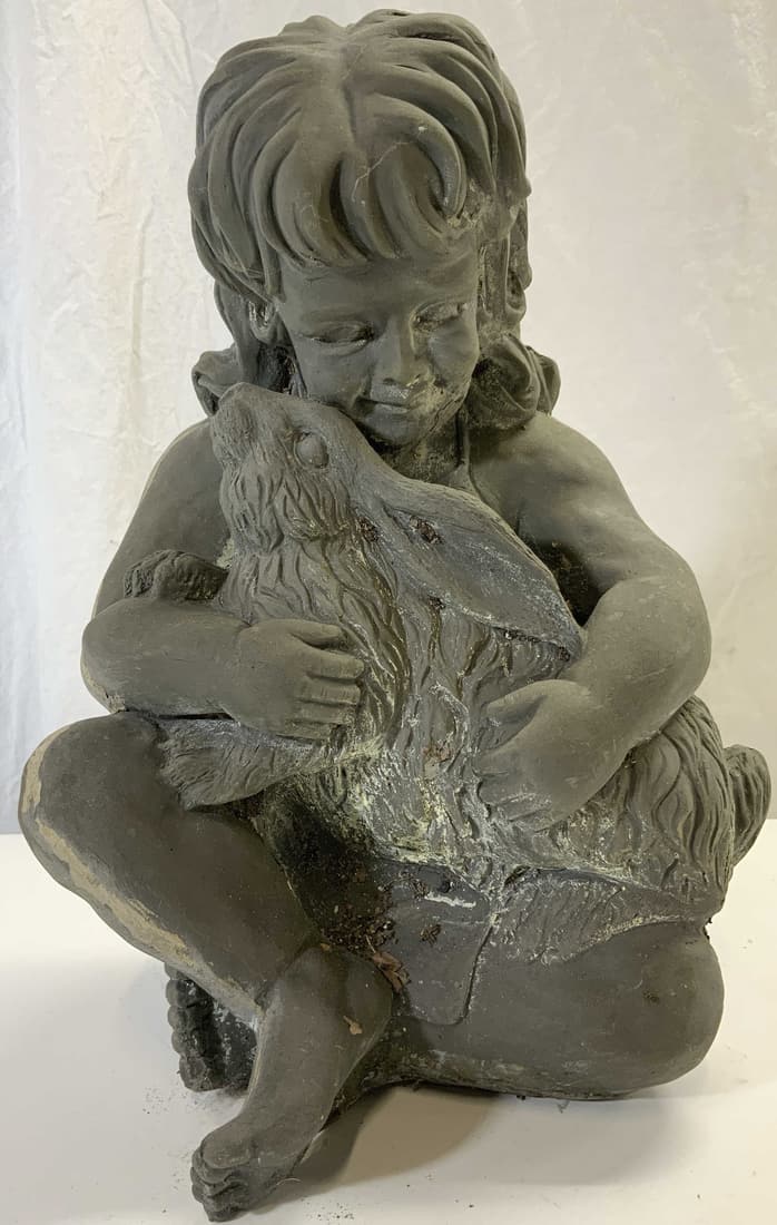 Vintage Composite Female Figure Statuary (1 of 9)