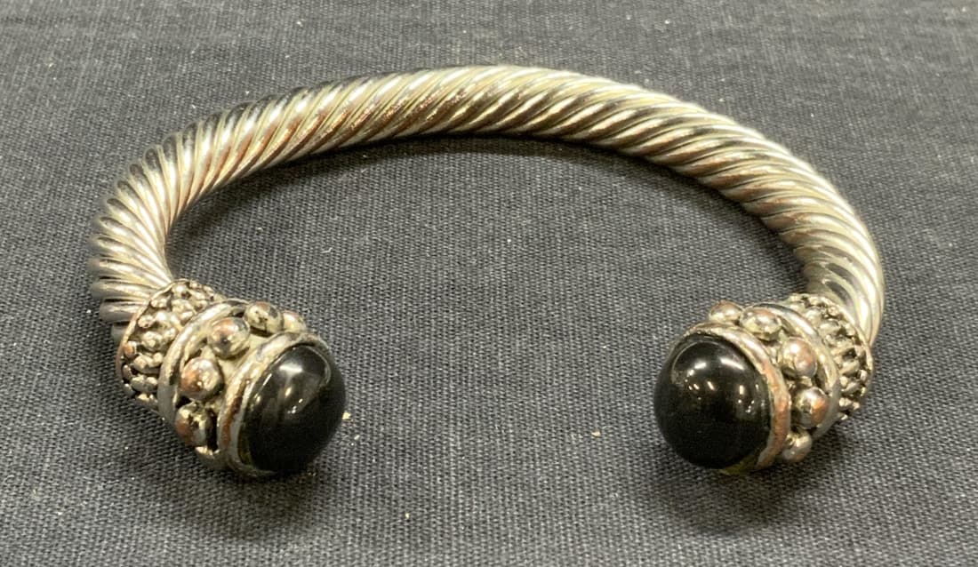 Style of David Yurman Cable Bracelet w Stone (1 of 6)