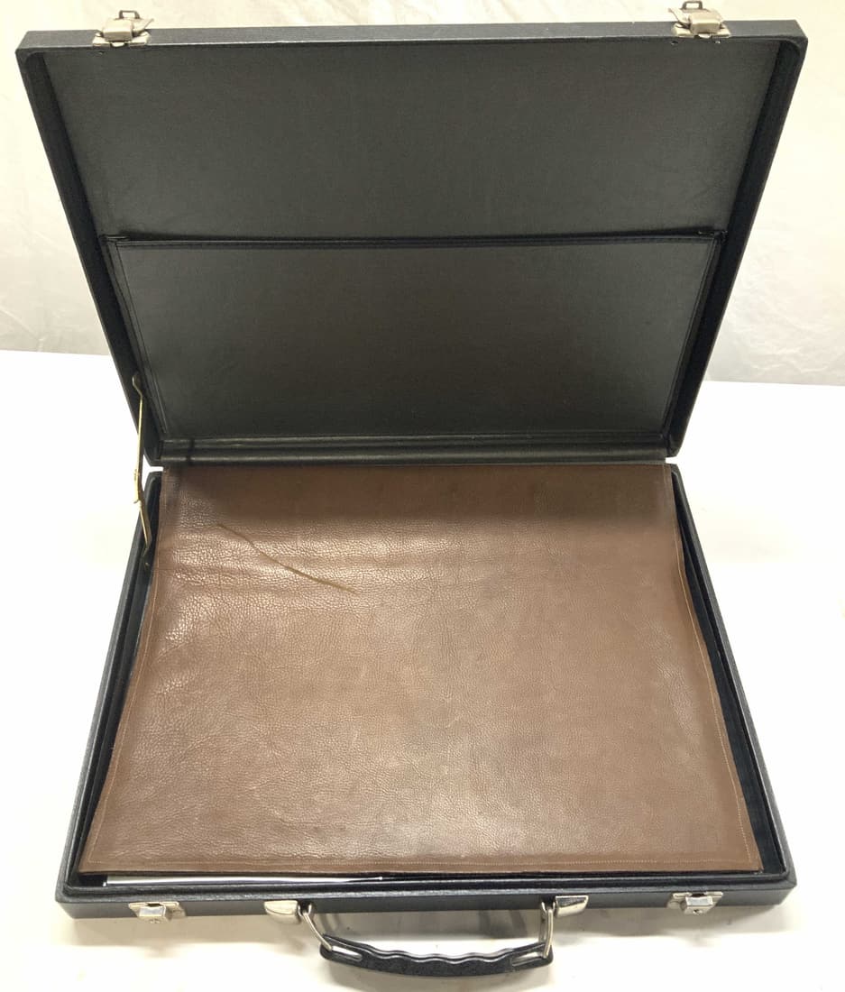Leather Cover Art Portfolio Book in Briefcase, 2 (1 of 10)