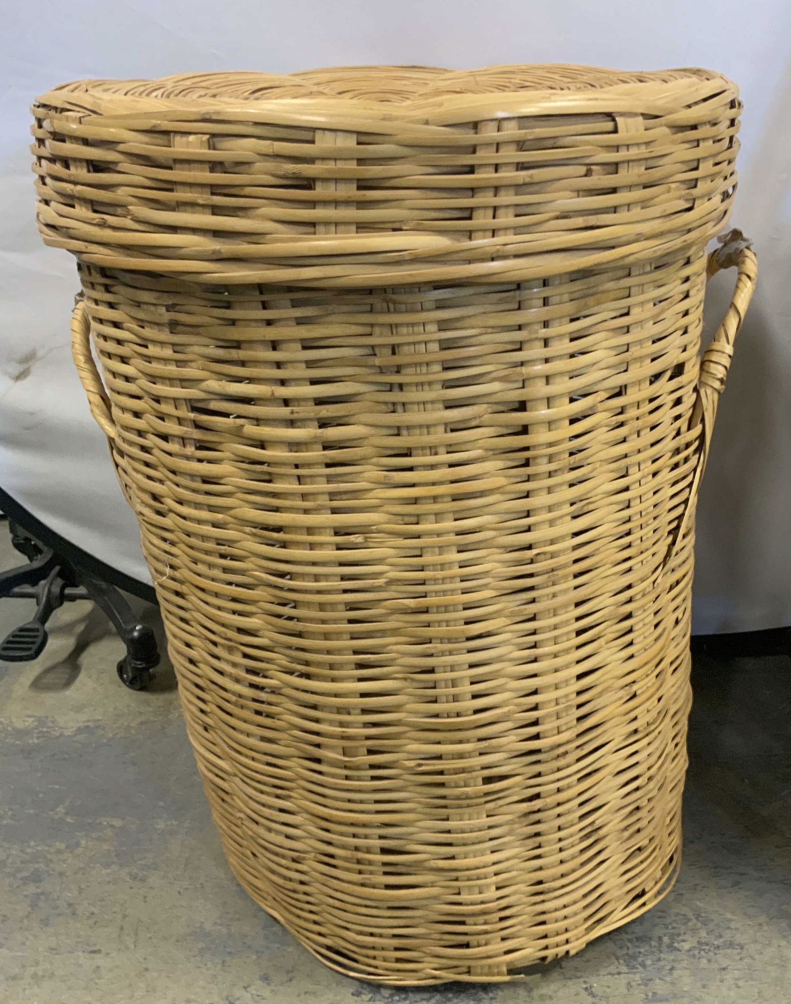 Floor Sized Woven Basket W/ Handles (1 of 10)