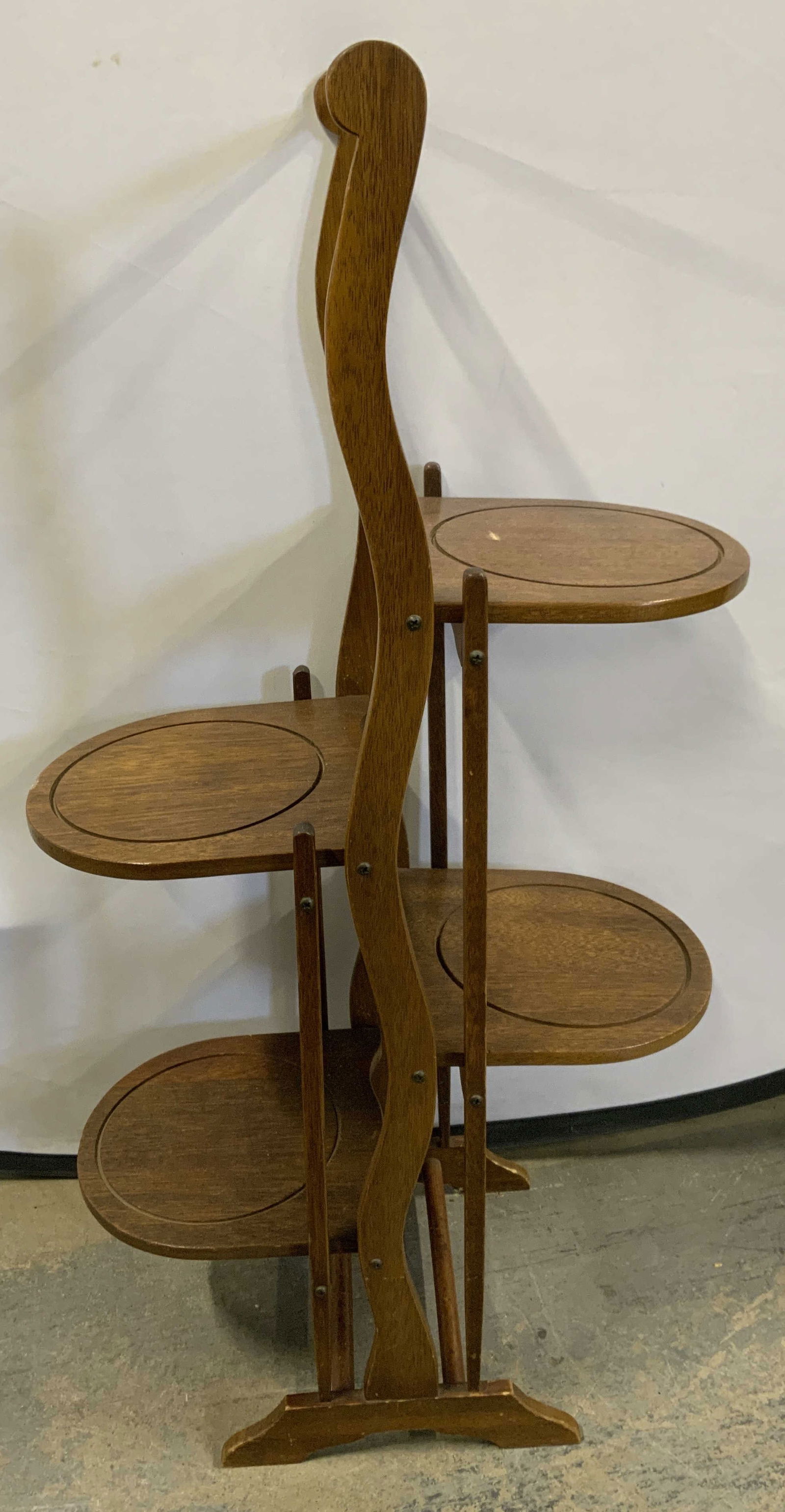 Wood Plant Stand Folding Shelf (1 of 6)