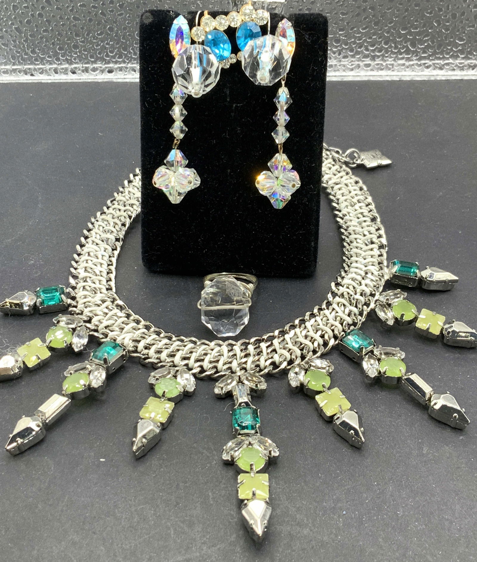 Lot5 Sterling Silver Ring, Necklace, Earrings (1 of 8)