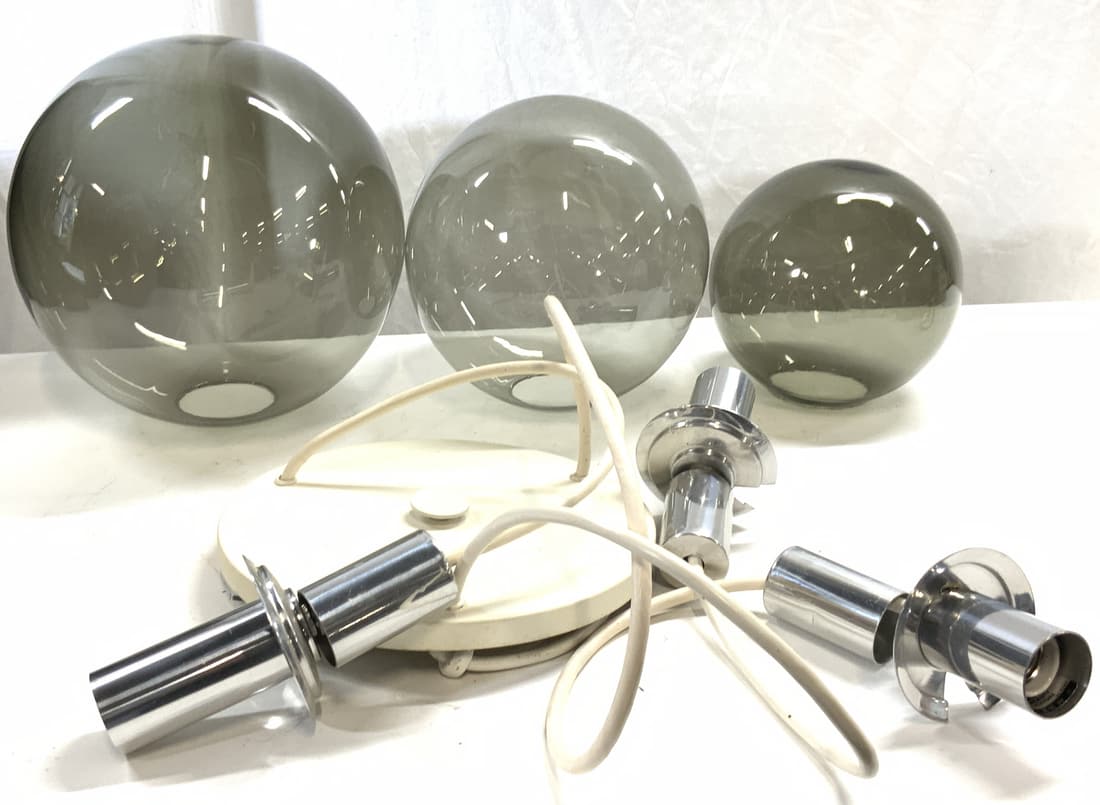 LIGHTOLIER Dangling Glass Orb Light Fixture (1 of 15)
