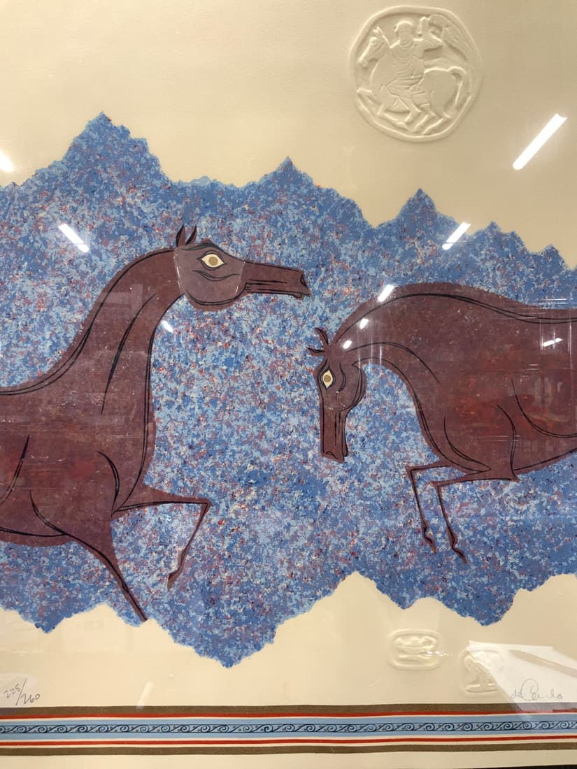 KEITH DE CARLO Signed Embossed Paper & Horse Litho (1 of 12)