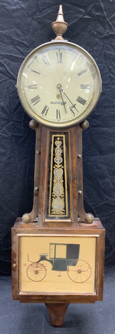 Vintage INGRAHAM Banjo Wall Clock (1 of 9)