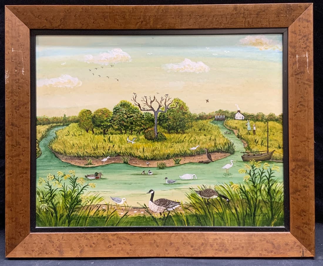 Susan Northey Winch Creek Scene Oil Painting Auction