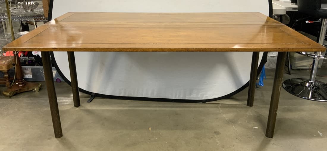 Vintage Folding Wooden Console Table Dining Table (1 of 9)