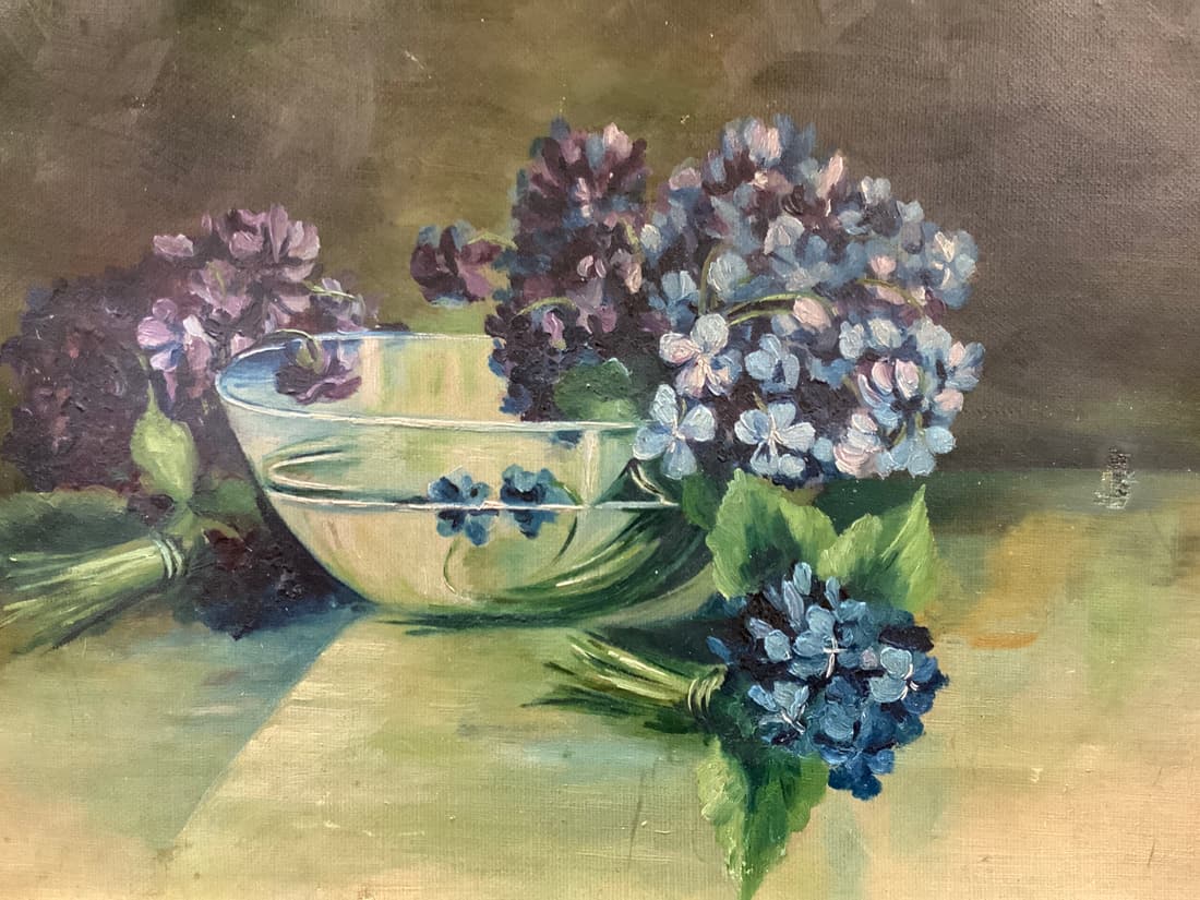 Vintage Still Life Oil Painting (1 of 9)