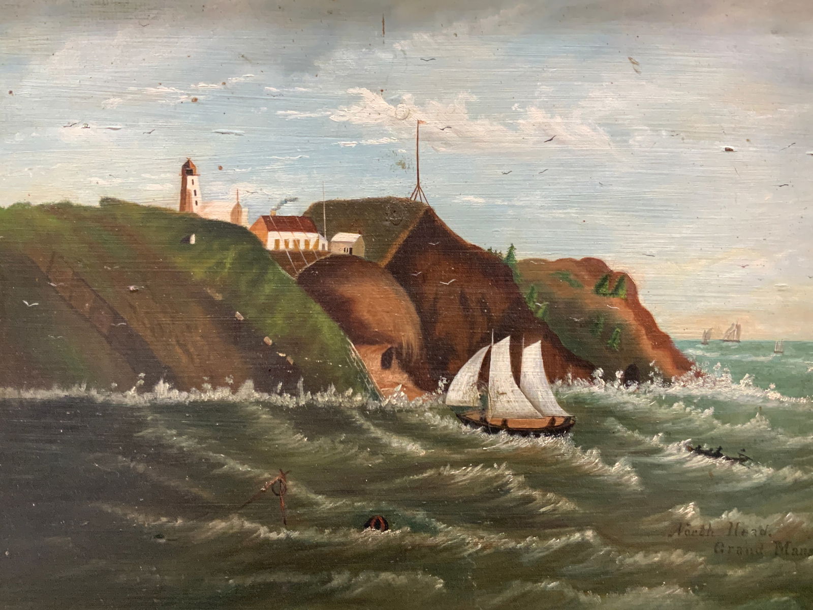 Vintage Oil Painting North Head Grand Manan (1 of 10)