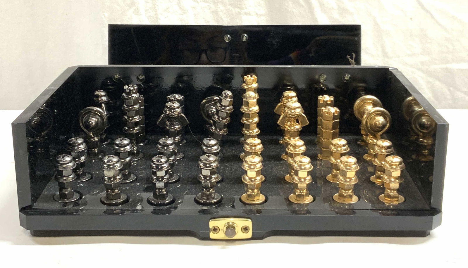 Vtg Chesstique Regency Series Chess Piece Set 32 (1 of 6)