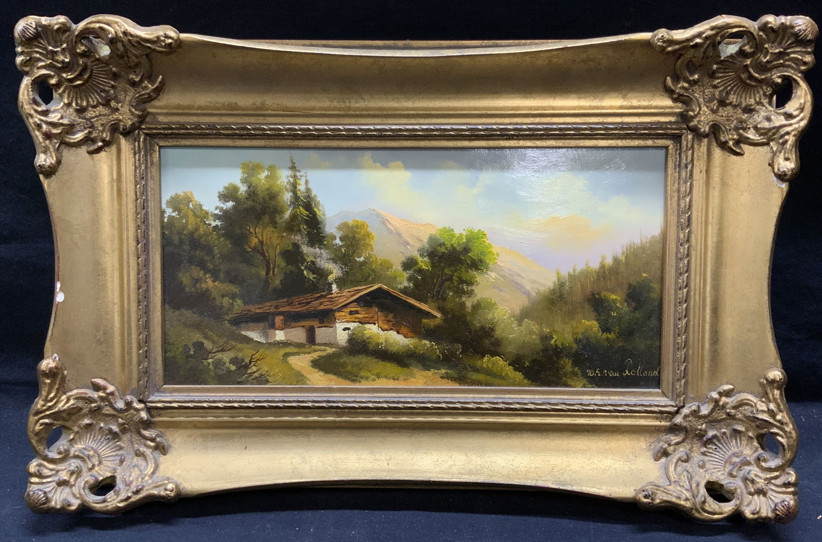 W Rolland Exterior Scene Oil Painting, Framed (1 of 7)