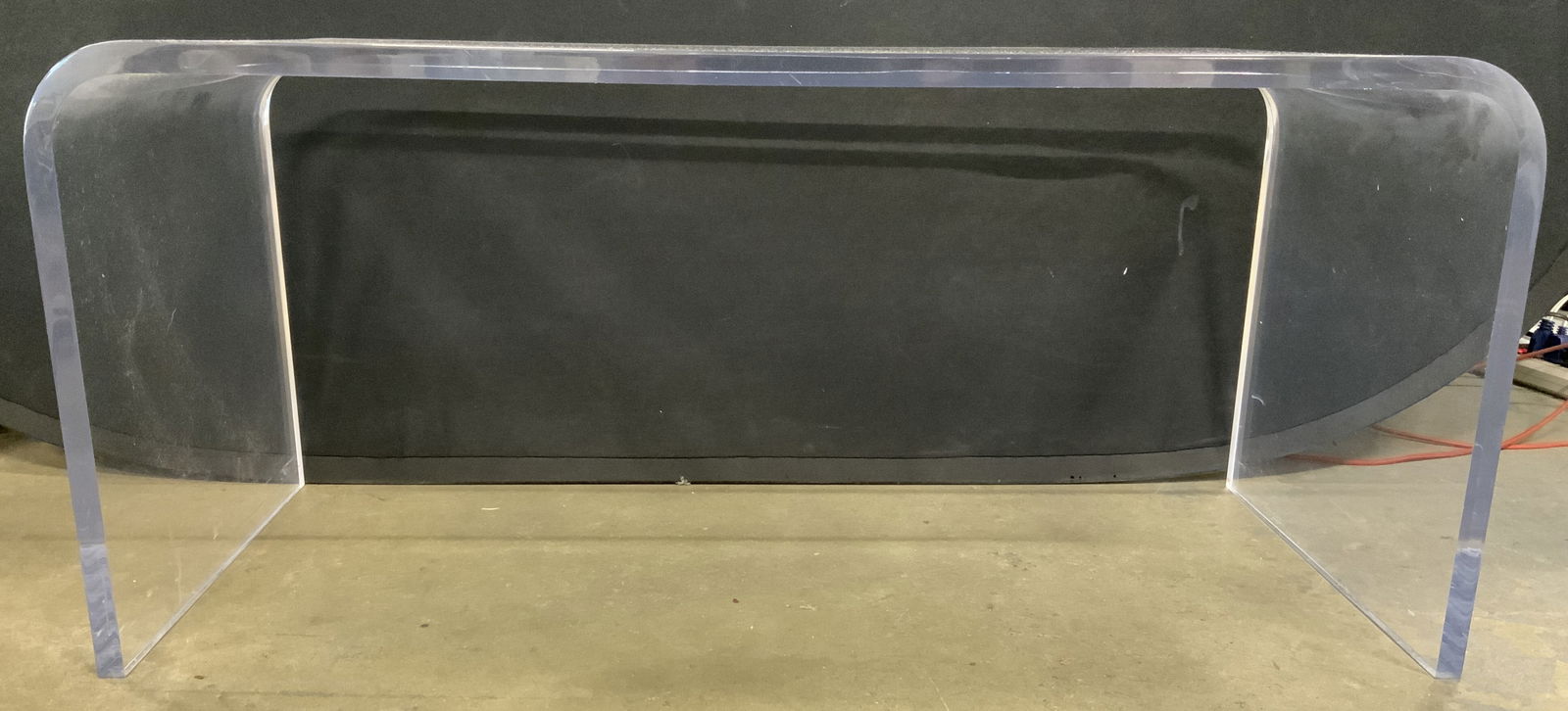 MCM Waterfall Edge Lucite Coffee Table (1 of 7)