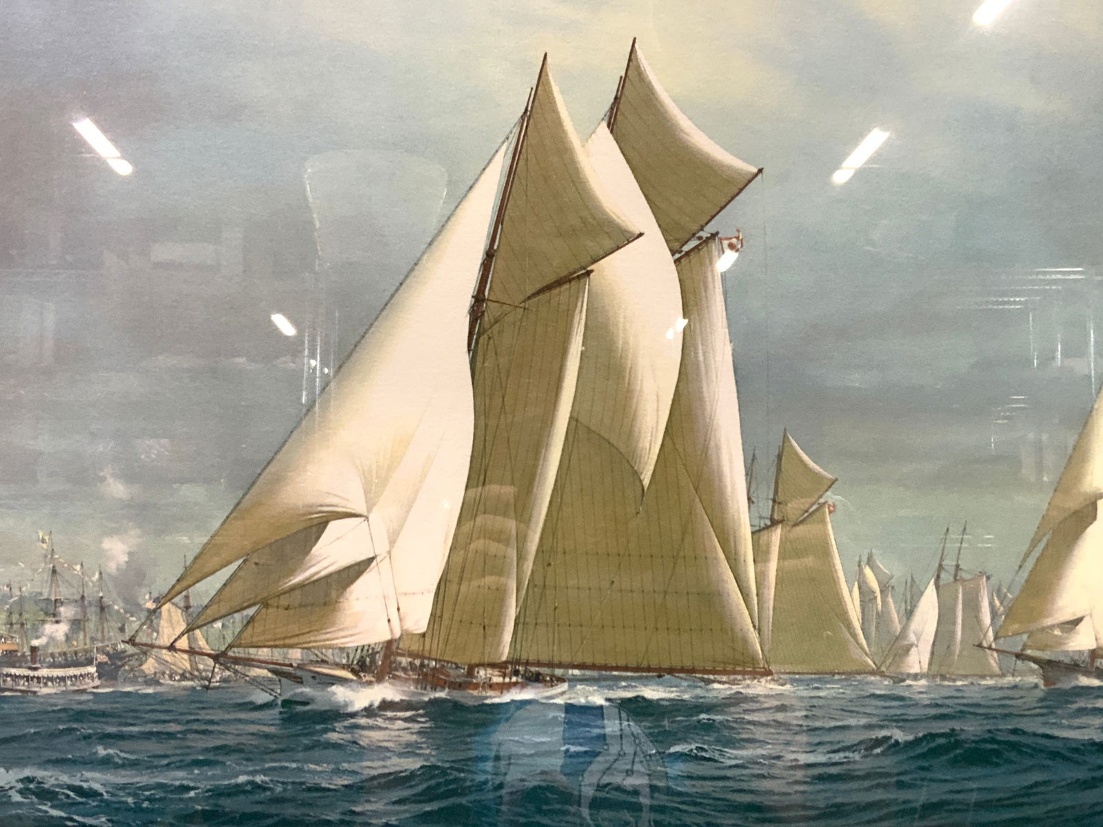 Carl Evers Signed Americas Cup Nautical Litho (1 of 10)