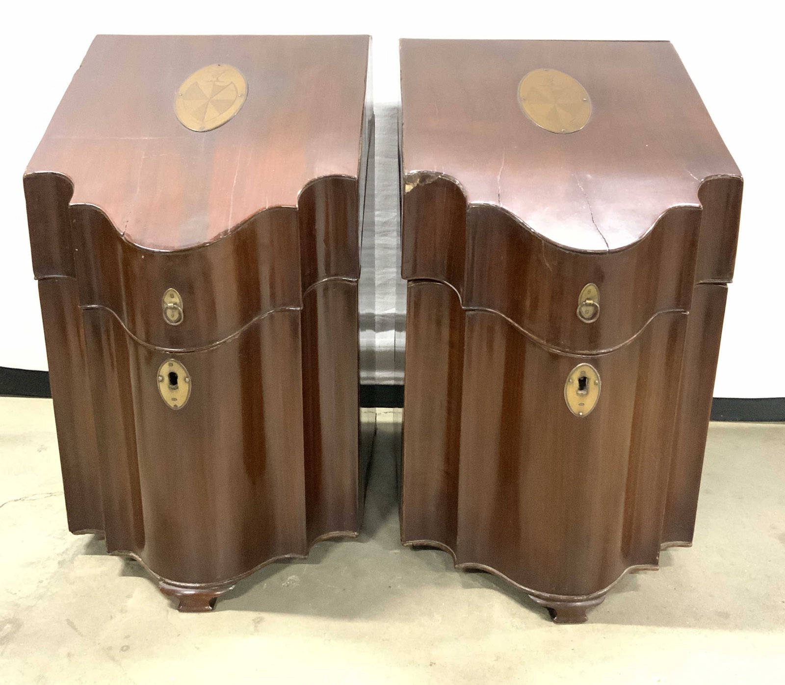 Pr Vintage Wooden English Knife Boxes (1 of 9)