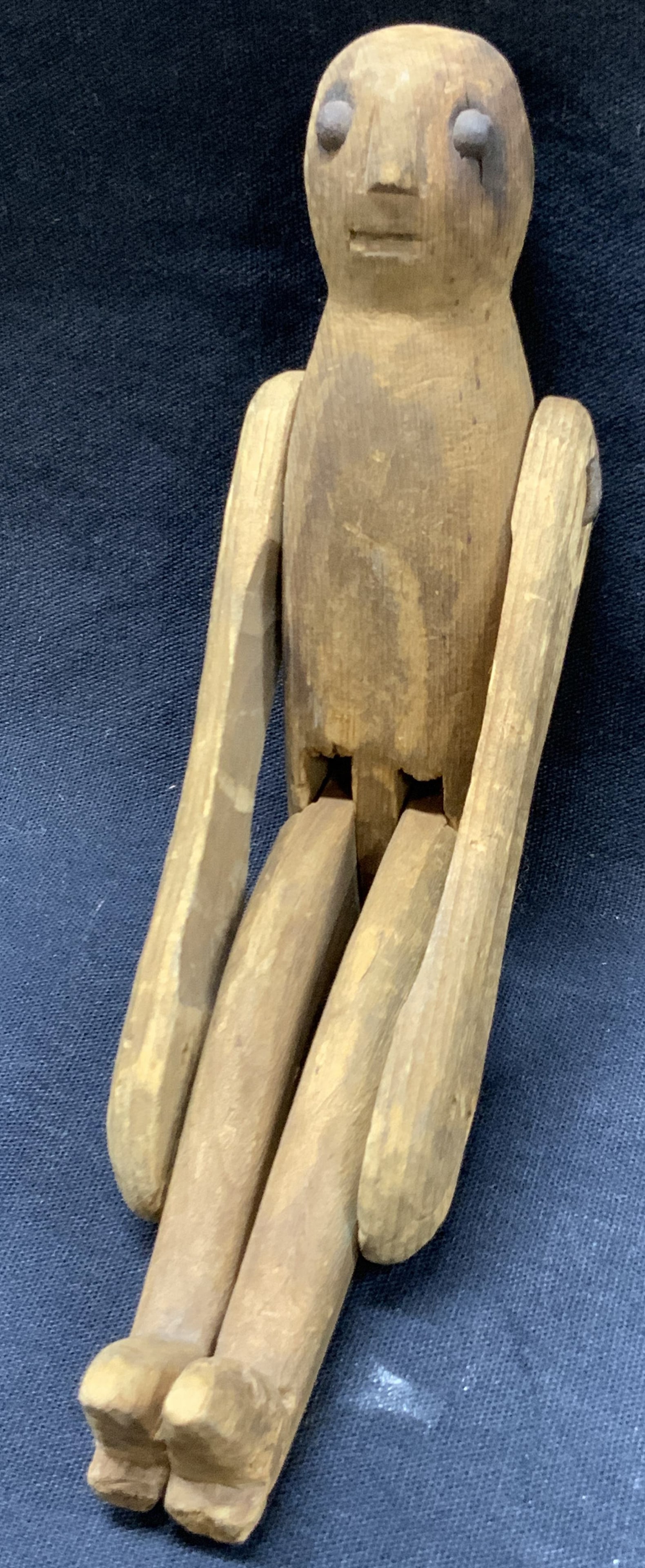 Antique Carved  Wooden Jointed Doll (1 of 10)