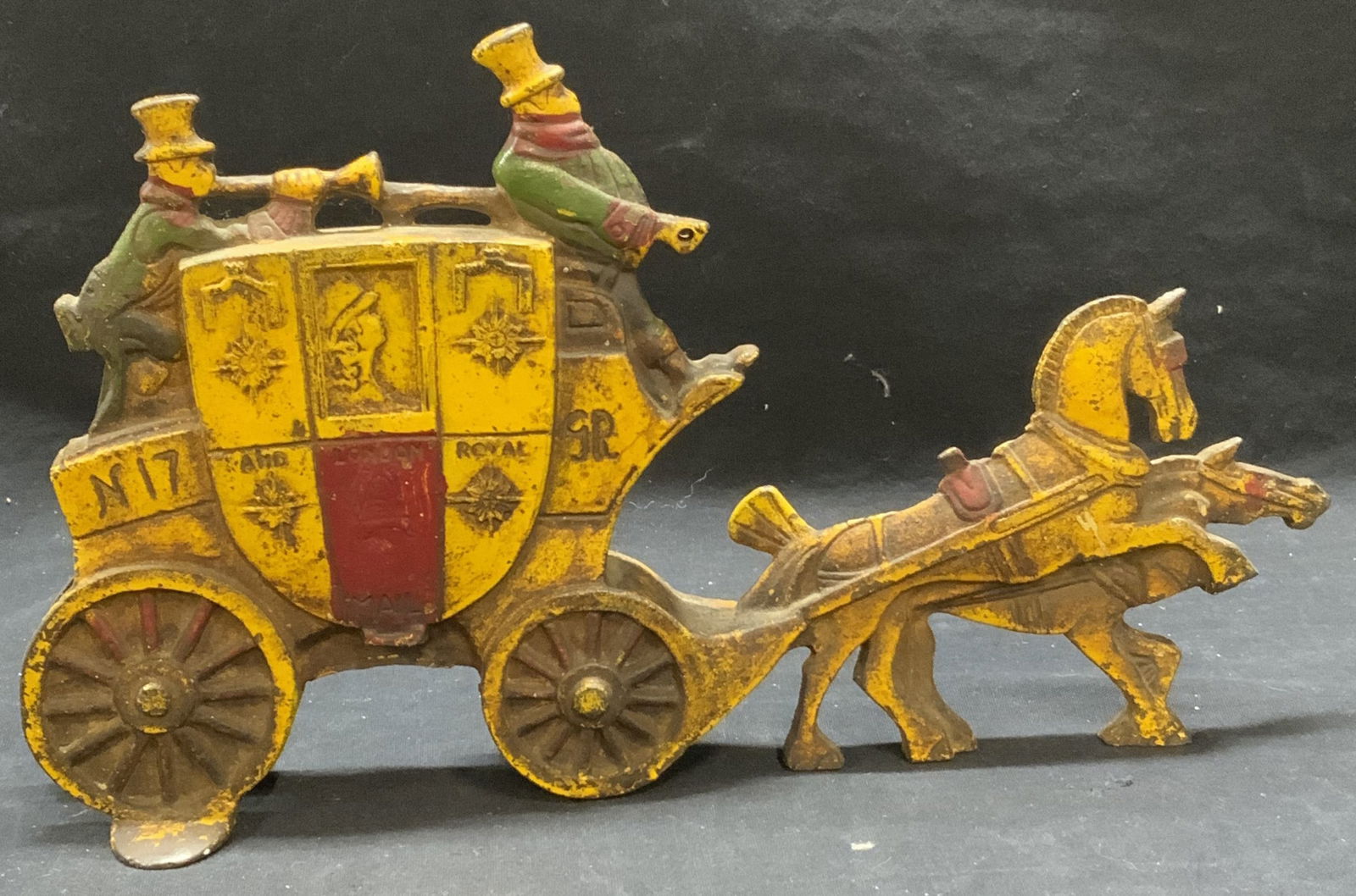 Antique Iron Horse Drawn Mail Carriage Doorstop (1 of 6)