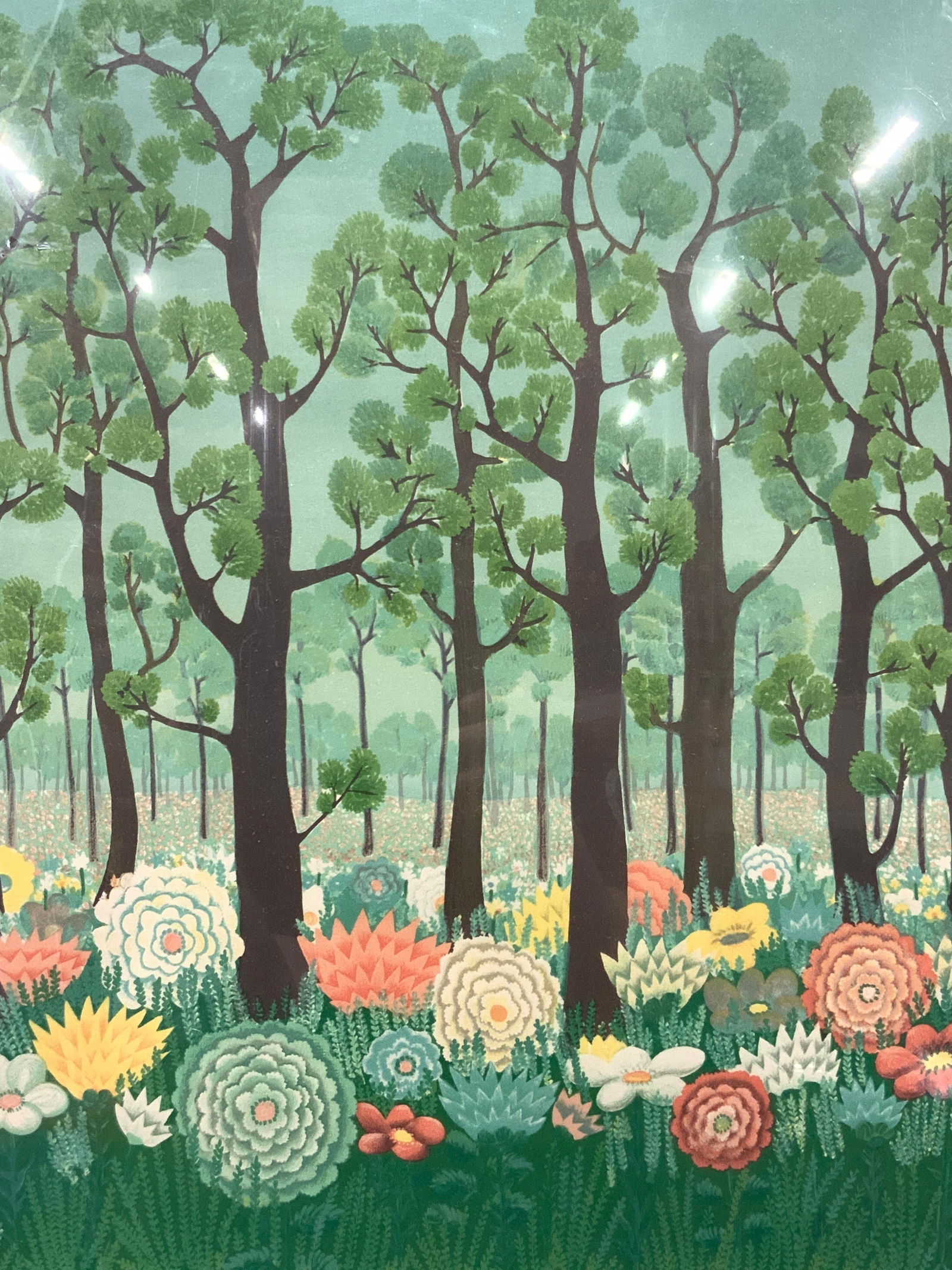 Ivan Rabuzin Signed Forest Silk Screen Litho (1 of 9)