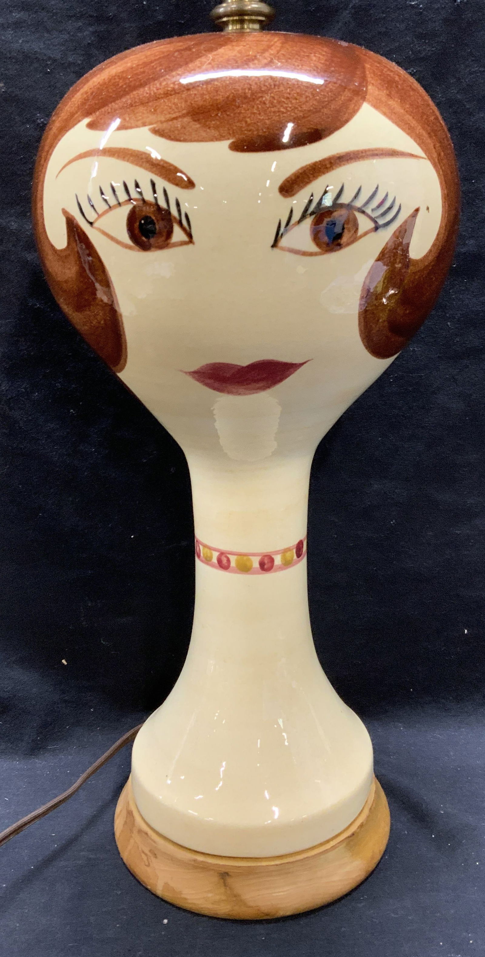 Vintage STANGL Style Figural Table Lamp (1 of 6)