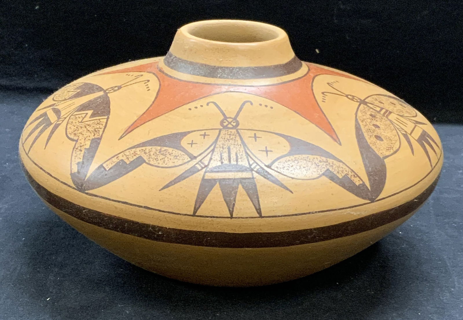 Carla Nampeyo Hopi Moth Pottery Jar (1 of 6)