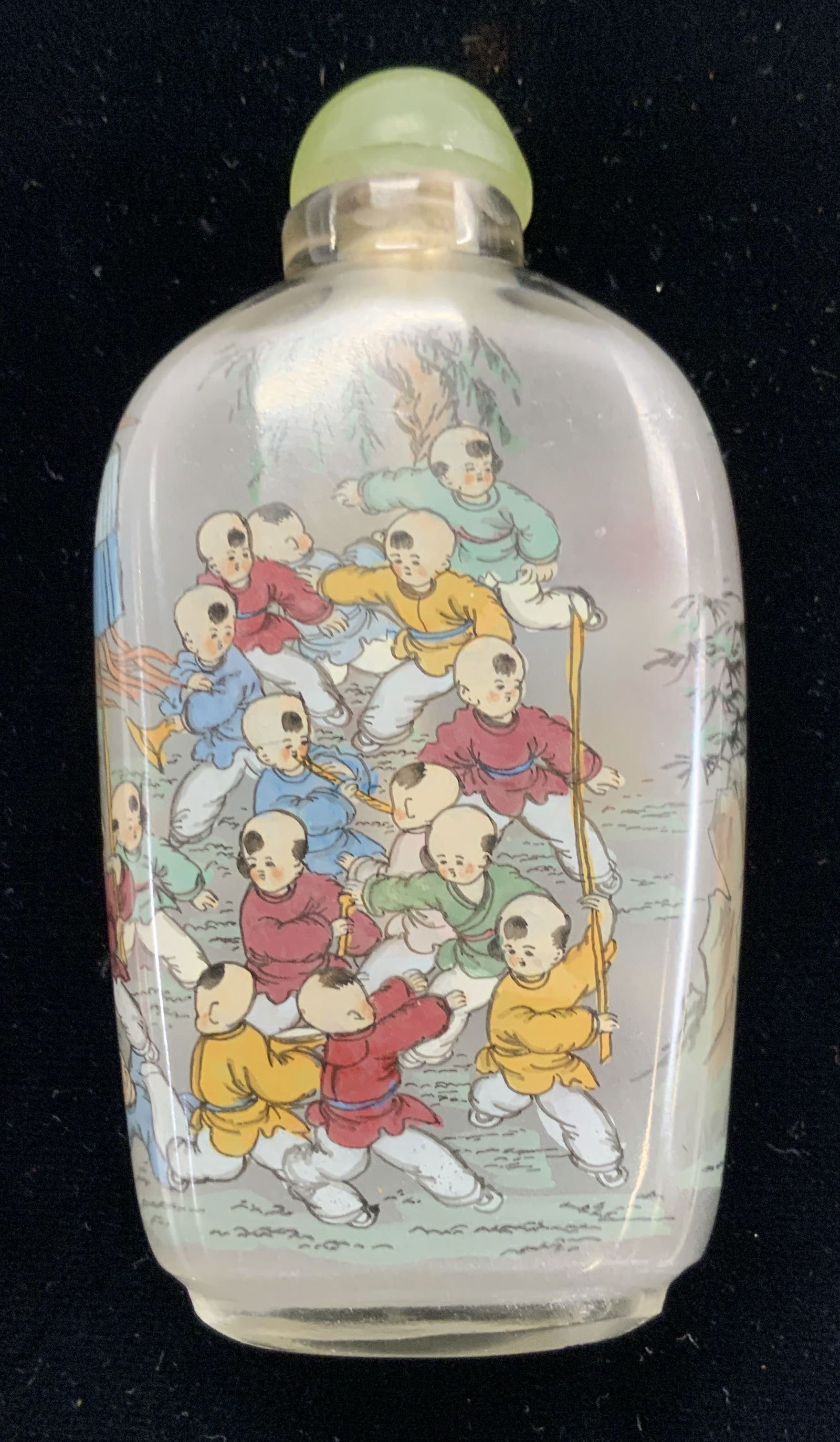 Antique Chinese Reverse Painted Glass Snuff Bottle (1 of 8)