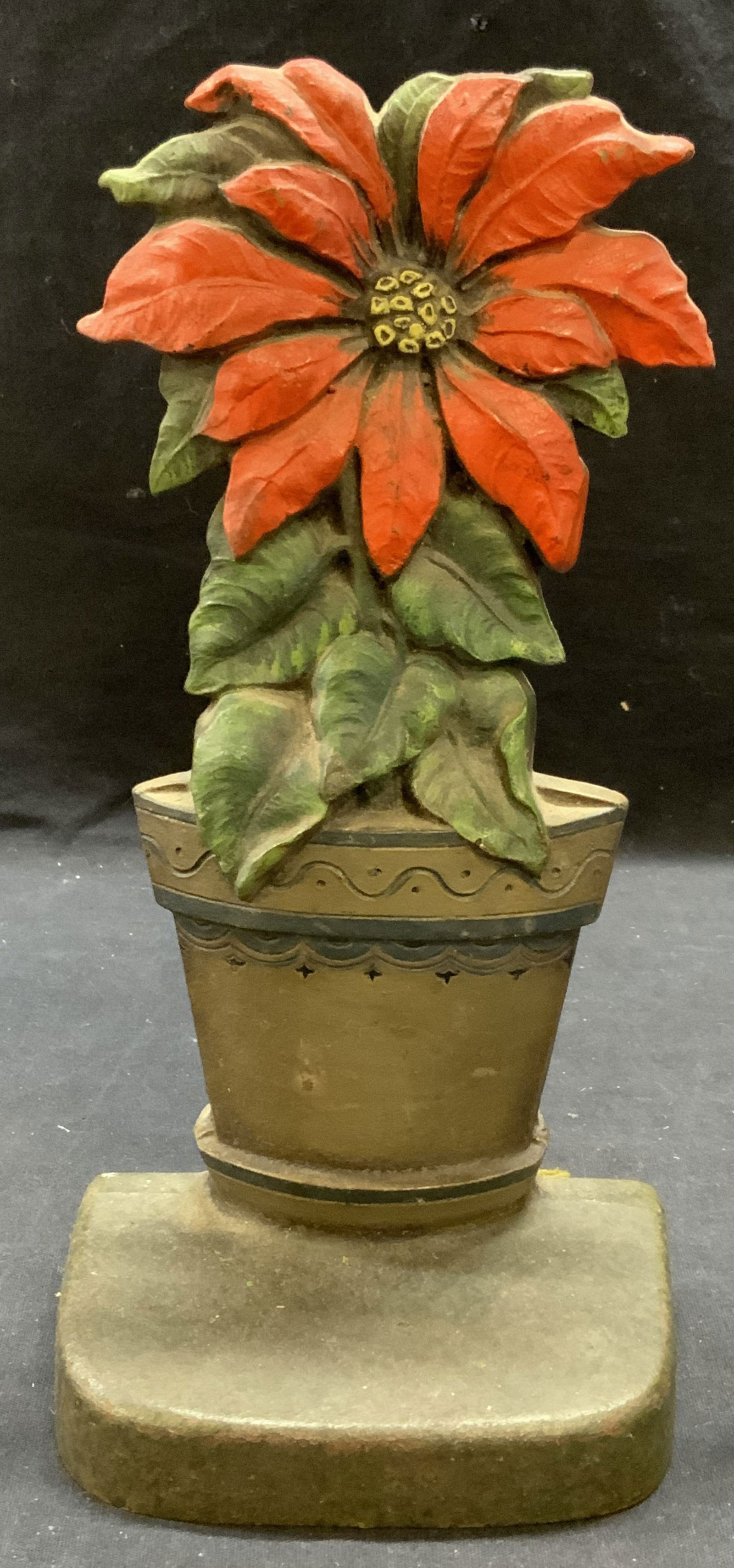 Antique Judd Company Iron Flower Pot Doorstop (1 of 6)