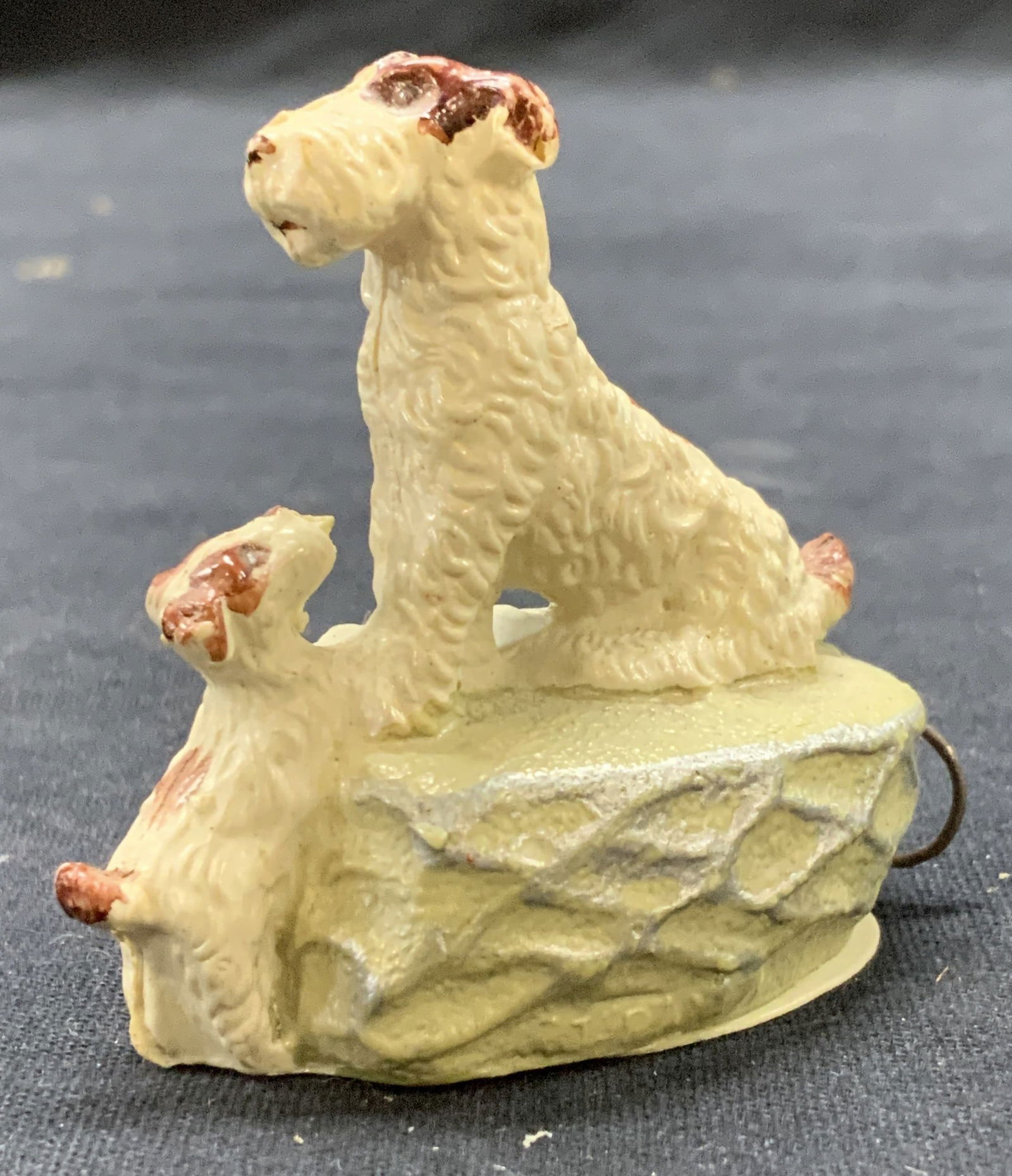Molded Celluloid Terrier Dog & Pup Tape Measure (1 of 7)
