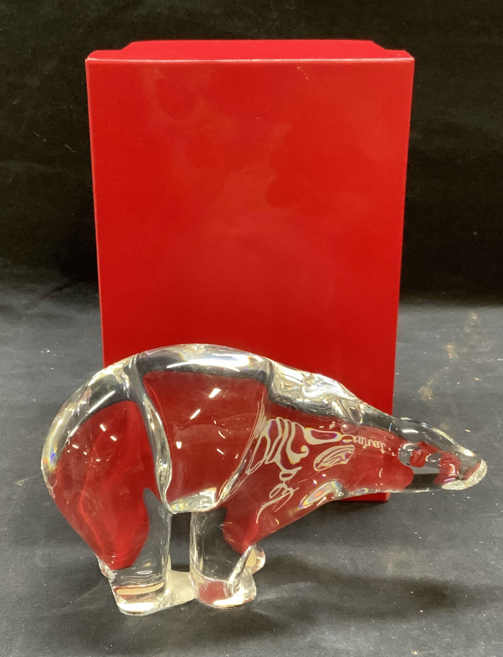 Baccarat Crystal Polar Bear Figural In Box France (1 of 7)