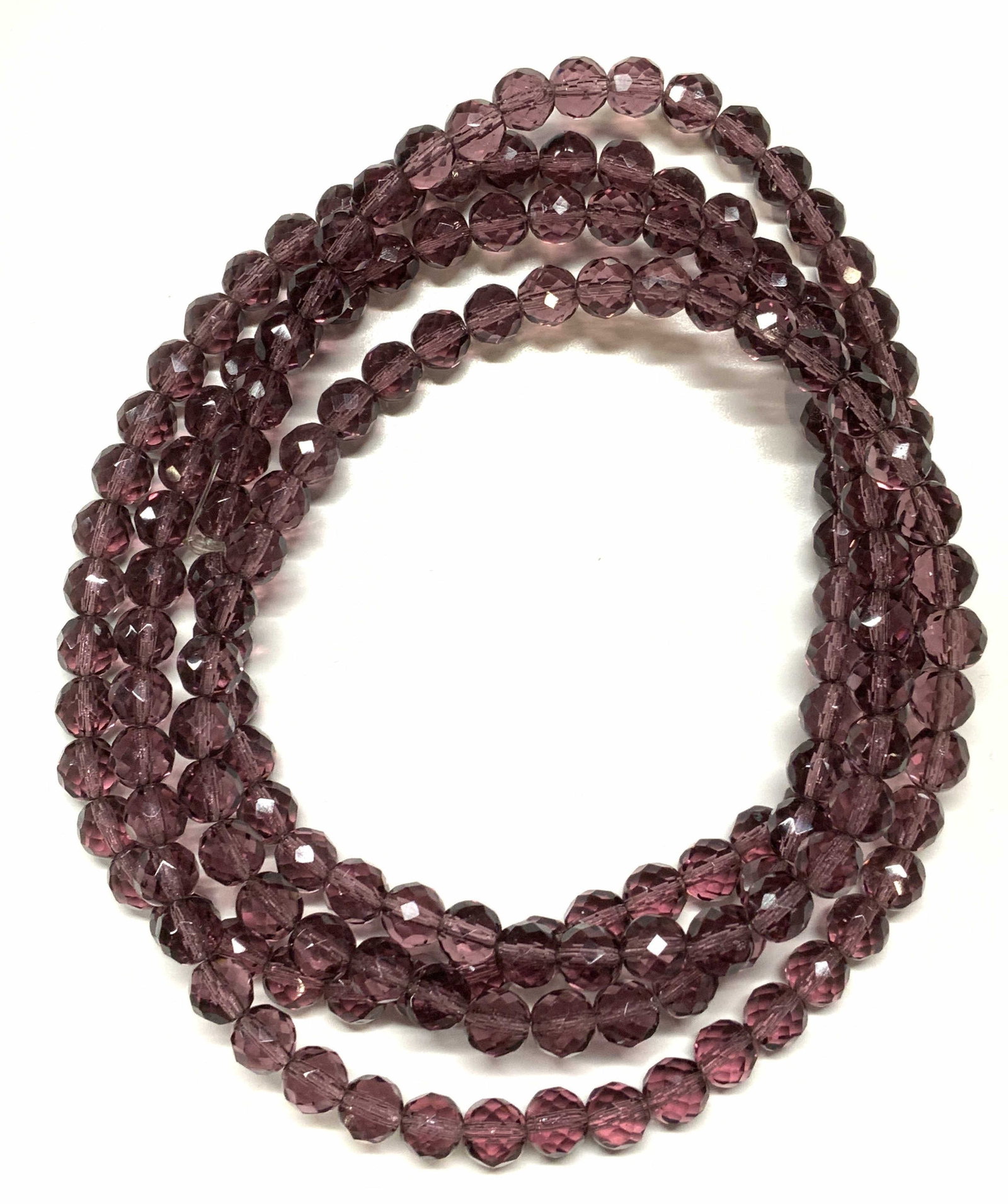 Purple Faceted Crystal Beaded Costume Necklace (1 of 6)