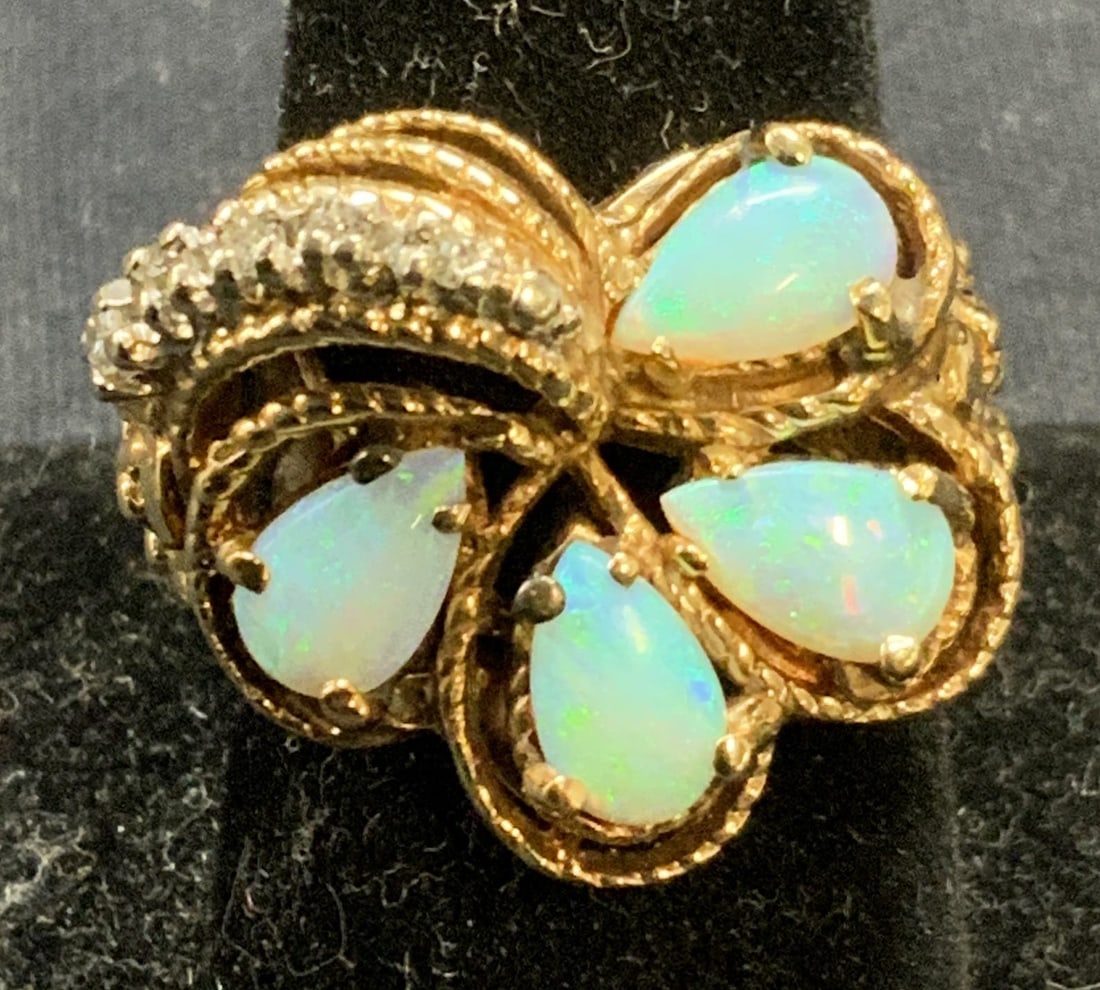 14K Gold & Diamond Statement Ring (1 of 7)