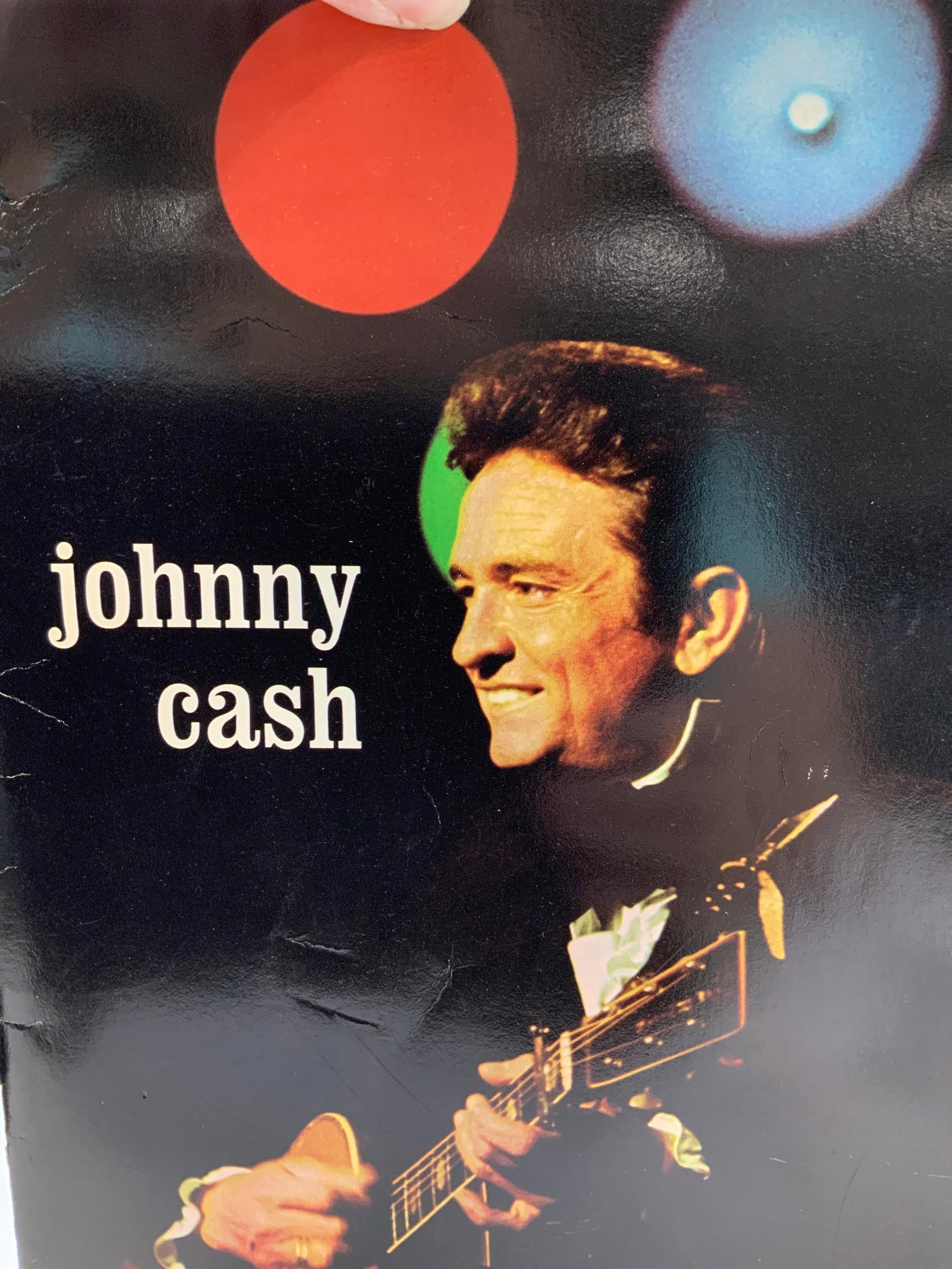 Johnny Cash Booklet from Look Magazine c. 1969: Johnny Cash Booklet , The House of Cash, with black and white concert photos, history of the Carter family , upbringing/ historical info and interview reprinted from look magazine April 29, 1969, Cowl
