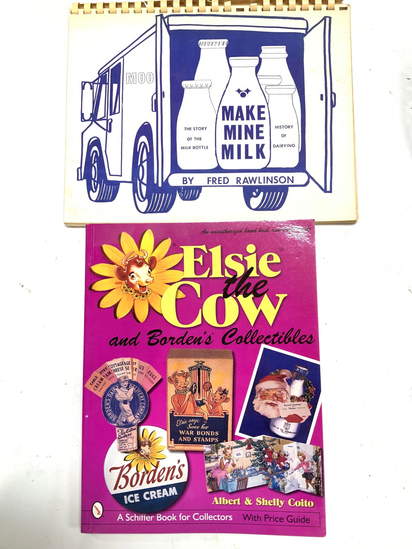 Lot 2 Story of Glass Milk Bottle, Borden Collecti. (1 of 13)