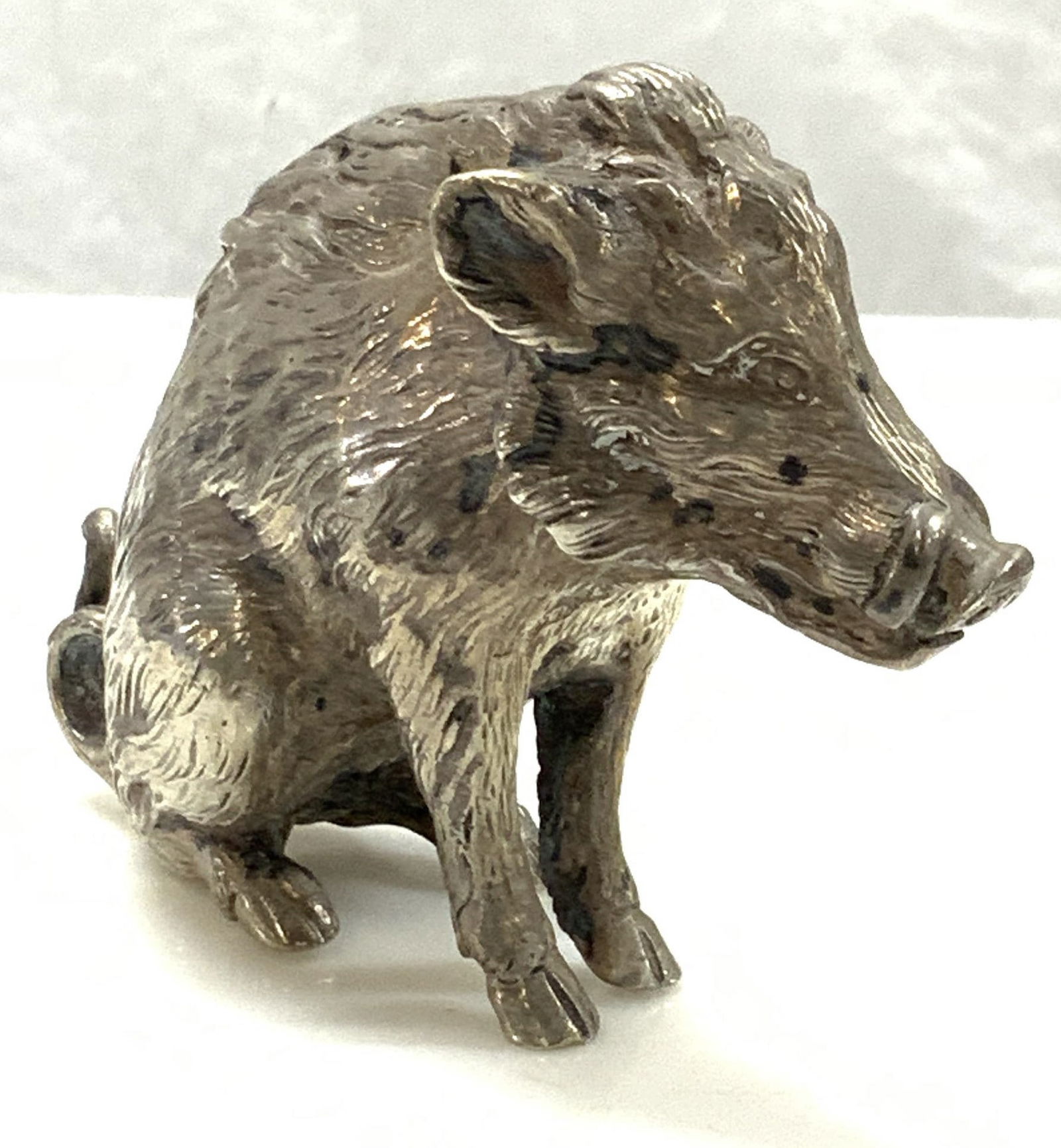 Sterling Silver Warthog Figural (1 of 6)