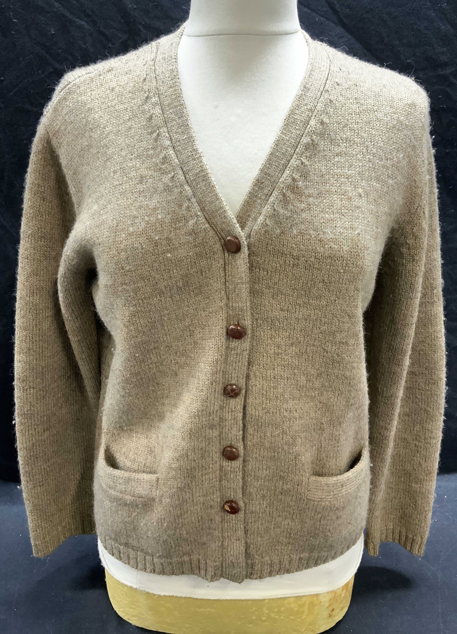 Ralph Lauren Brown Wool Cardigan (1 of 6)