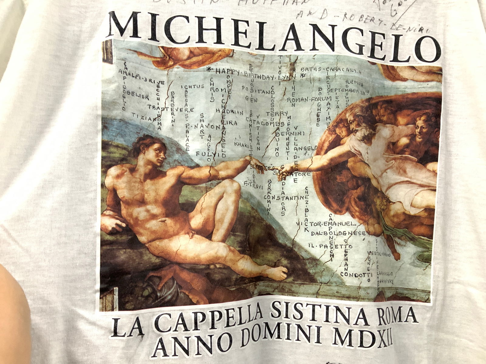 Michelangelo Sistine Chapel Cotton T shirt (1 of 7)