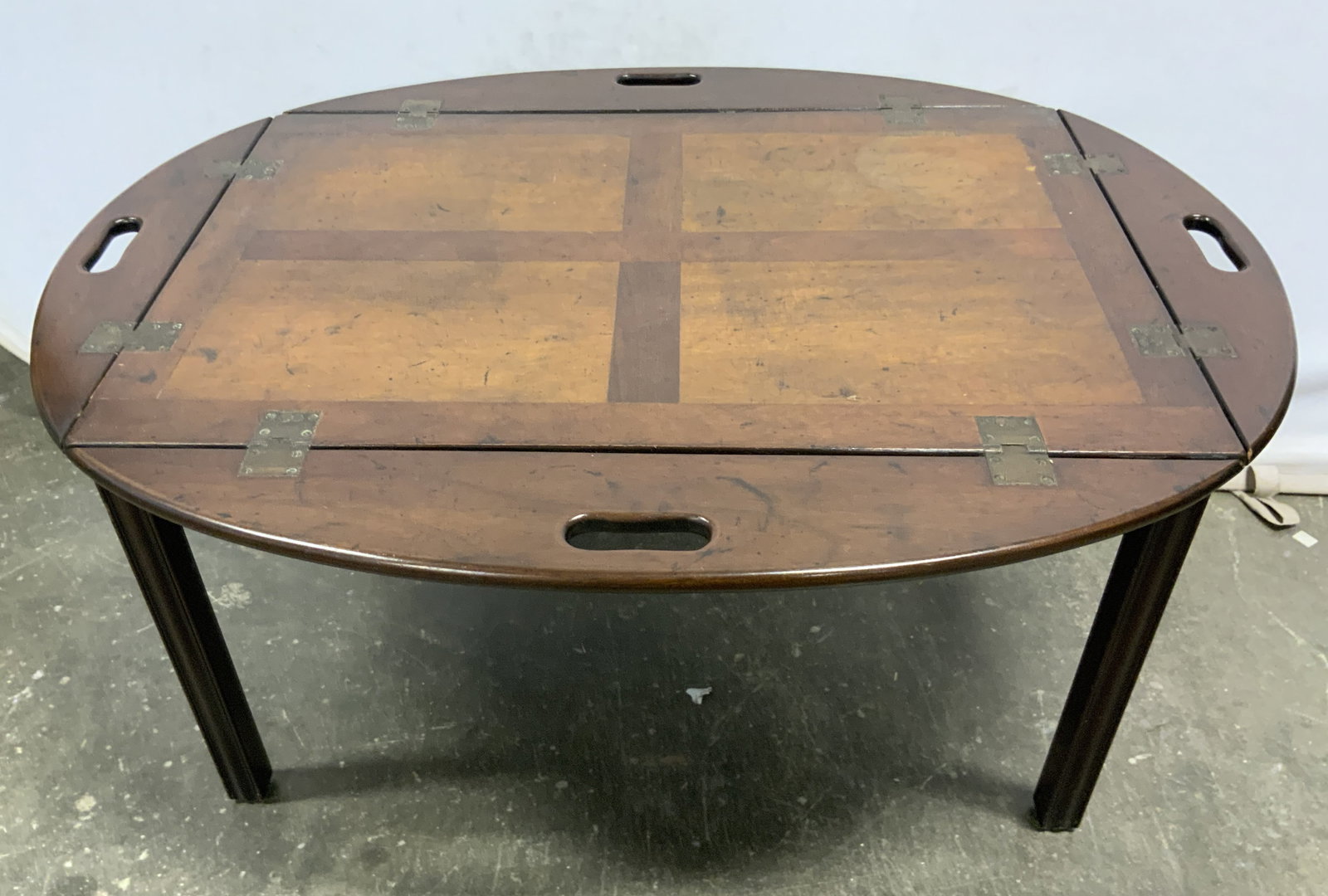 Vintage Wooden Butler Tray Side Table (1 of 12)