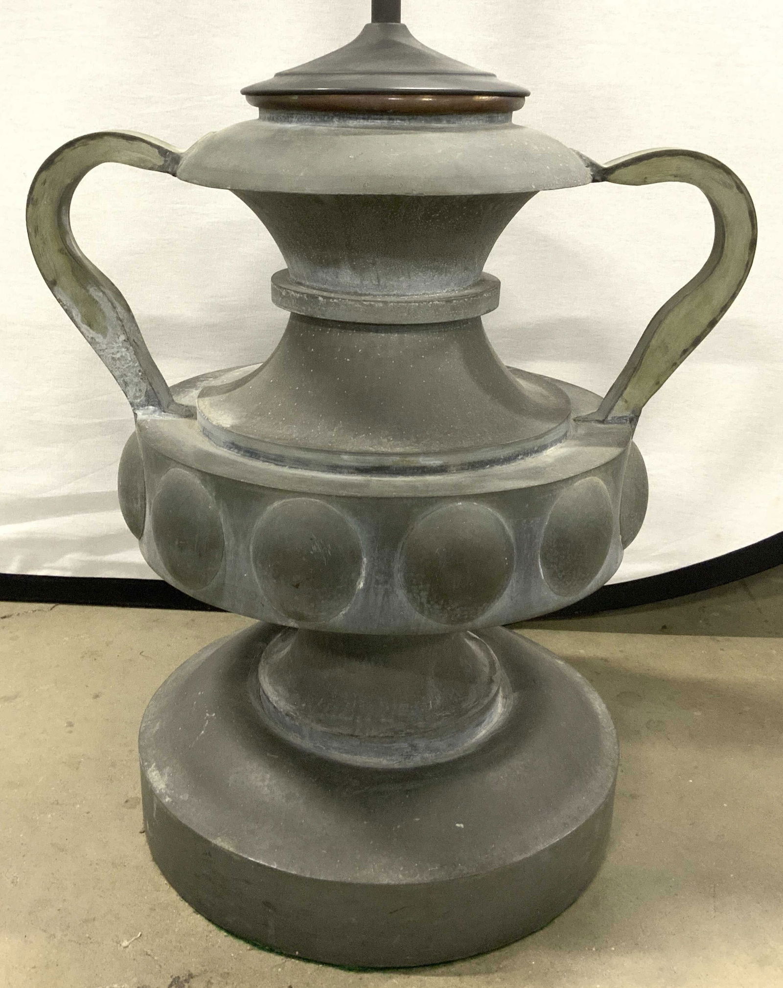 Vintage Metal Urn Table Lamp (1 of 7)