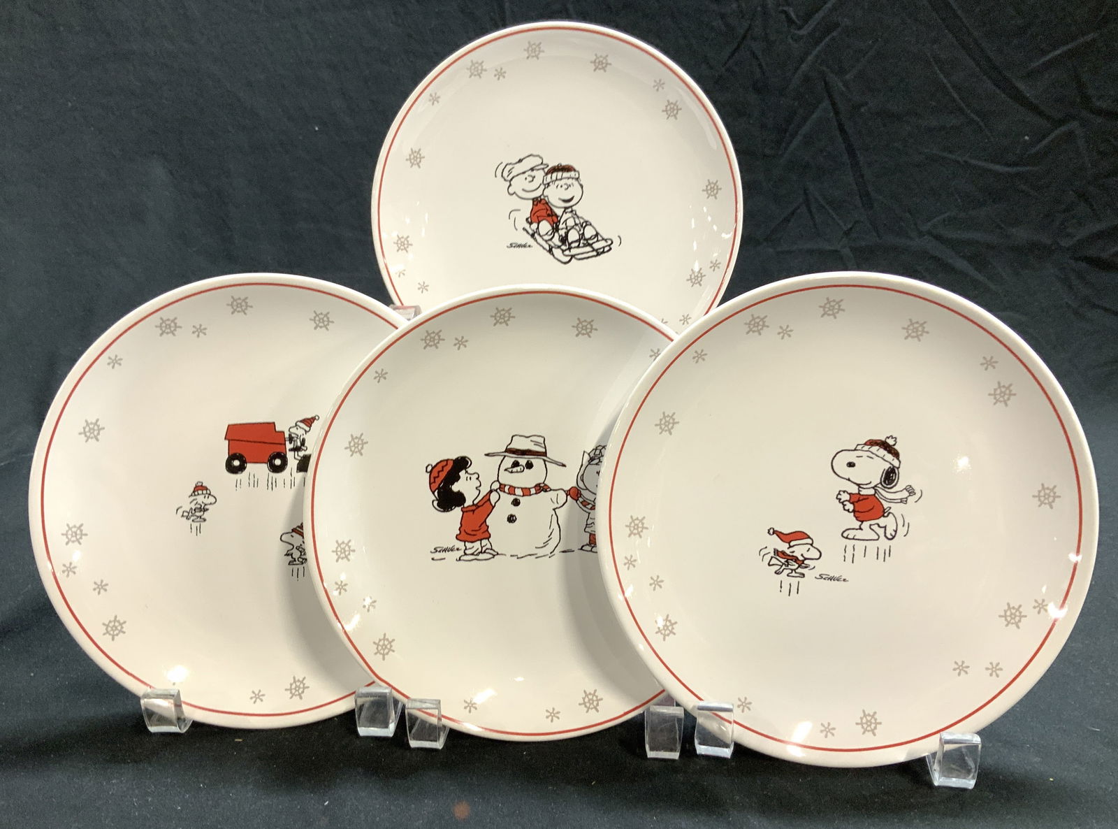 PEANUTS Hallmark Porcelain Plate Set 4, NIB (1 of 8)