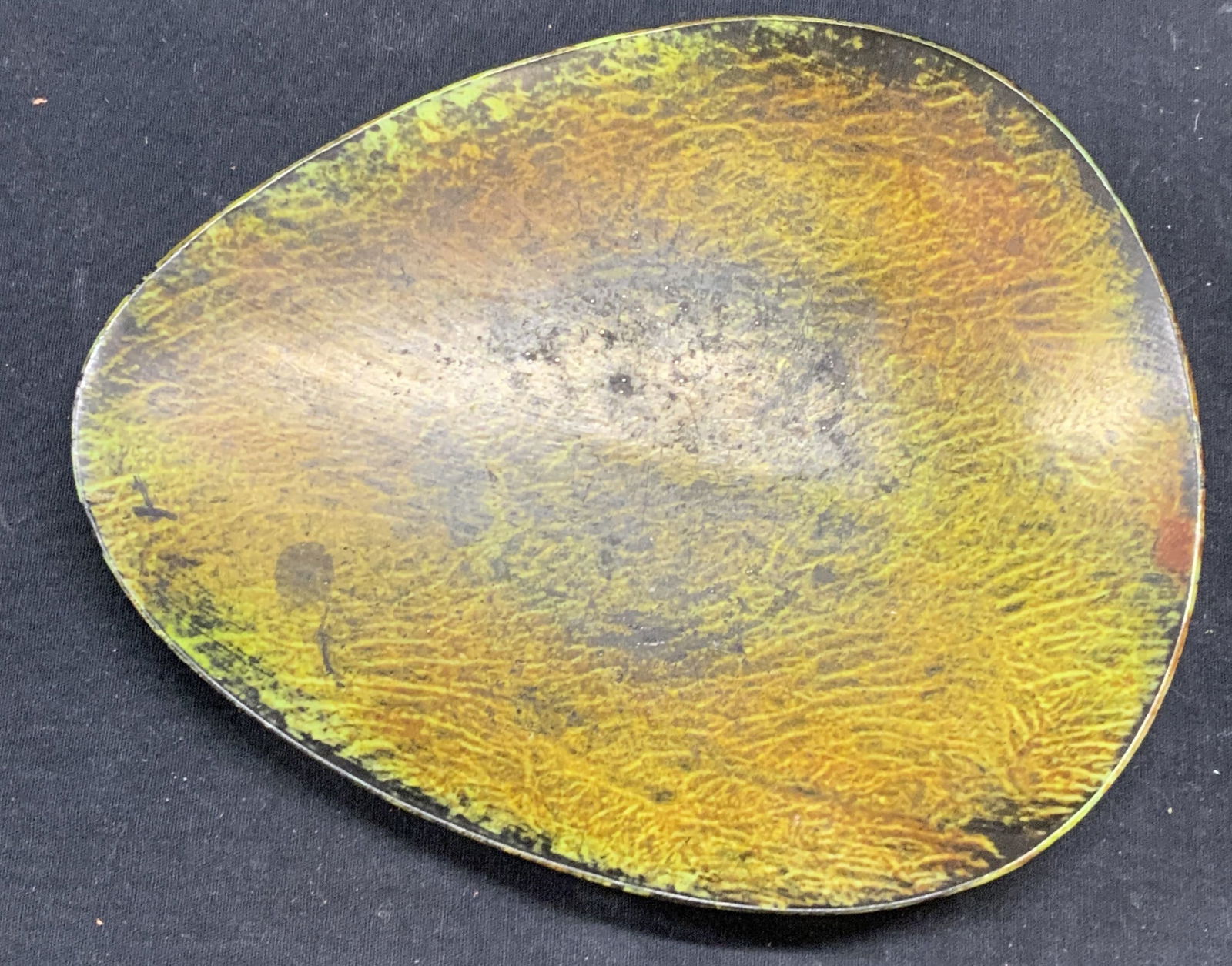 MCM Style Green Ceramic Dish (1 of 6)