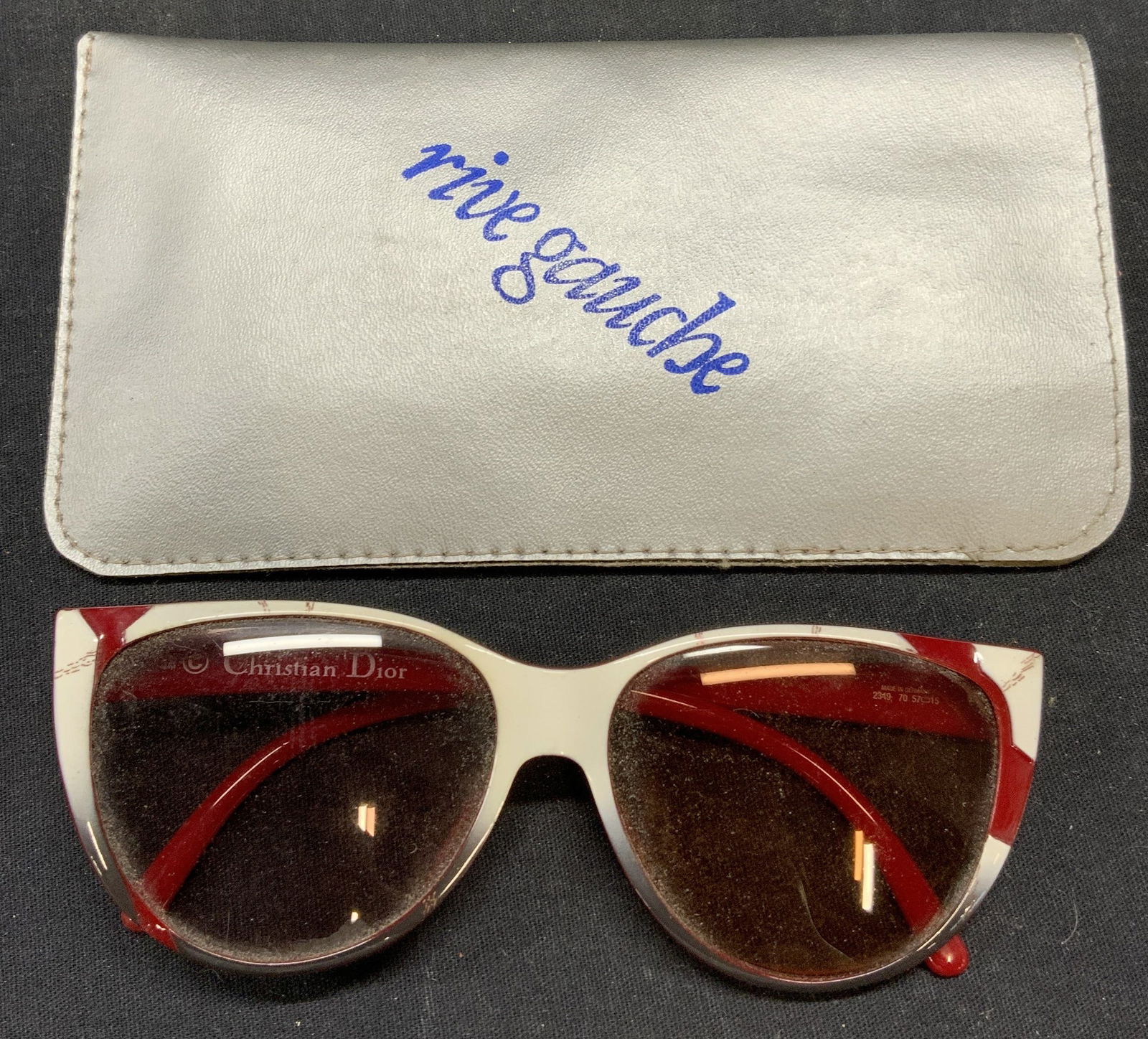 Vtg Christian Dior Red/White Sunglasses (1 of 6)